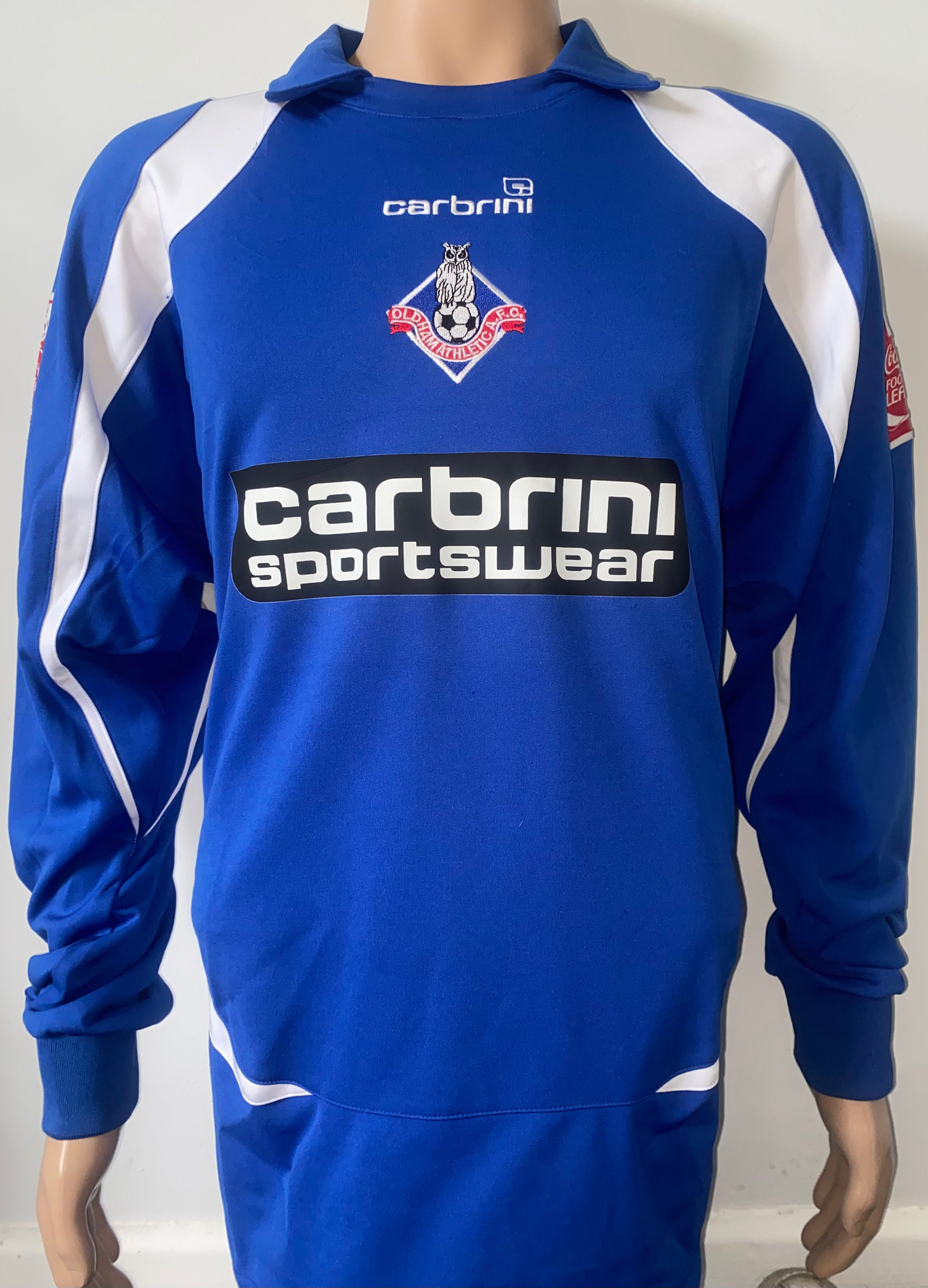 2008/09 OLDHAM ATHLETIC MATCH WORN HOME SHIRT (DAVIES #10)