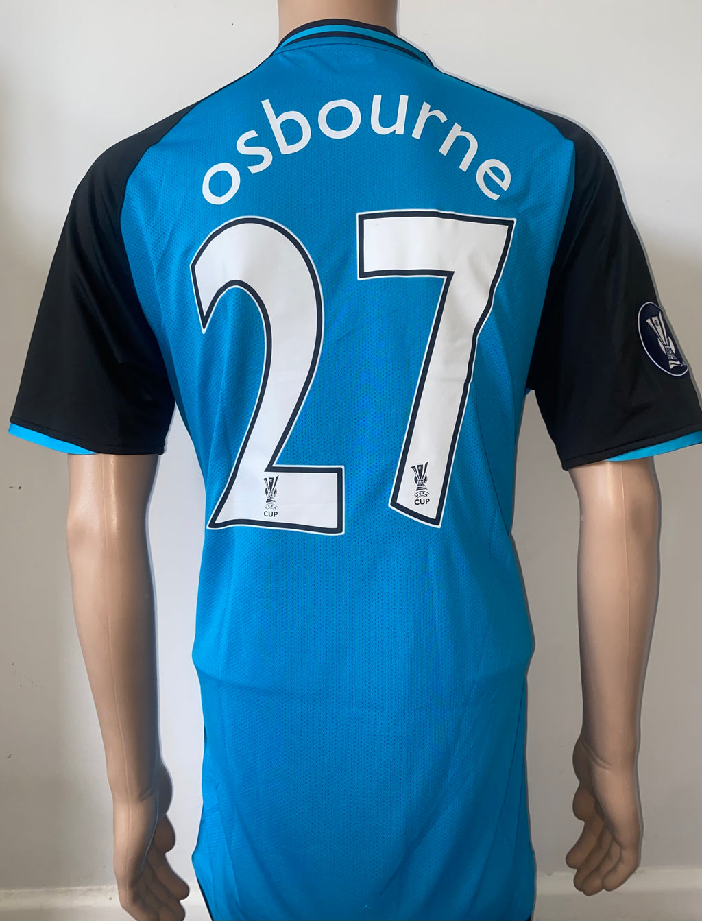 2008/09 ASTON VILLA UEFA CUP MATCH AWAY ISSUE SHIRT (OSBOURNE 27)