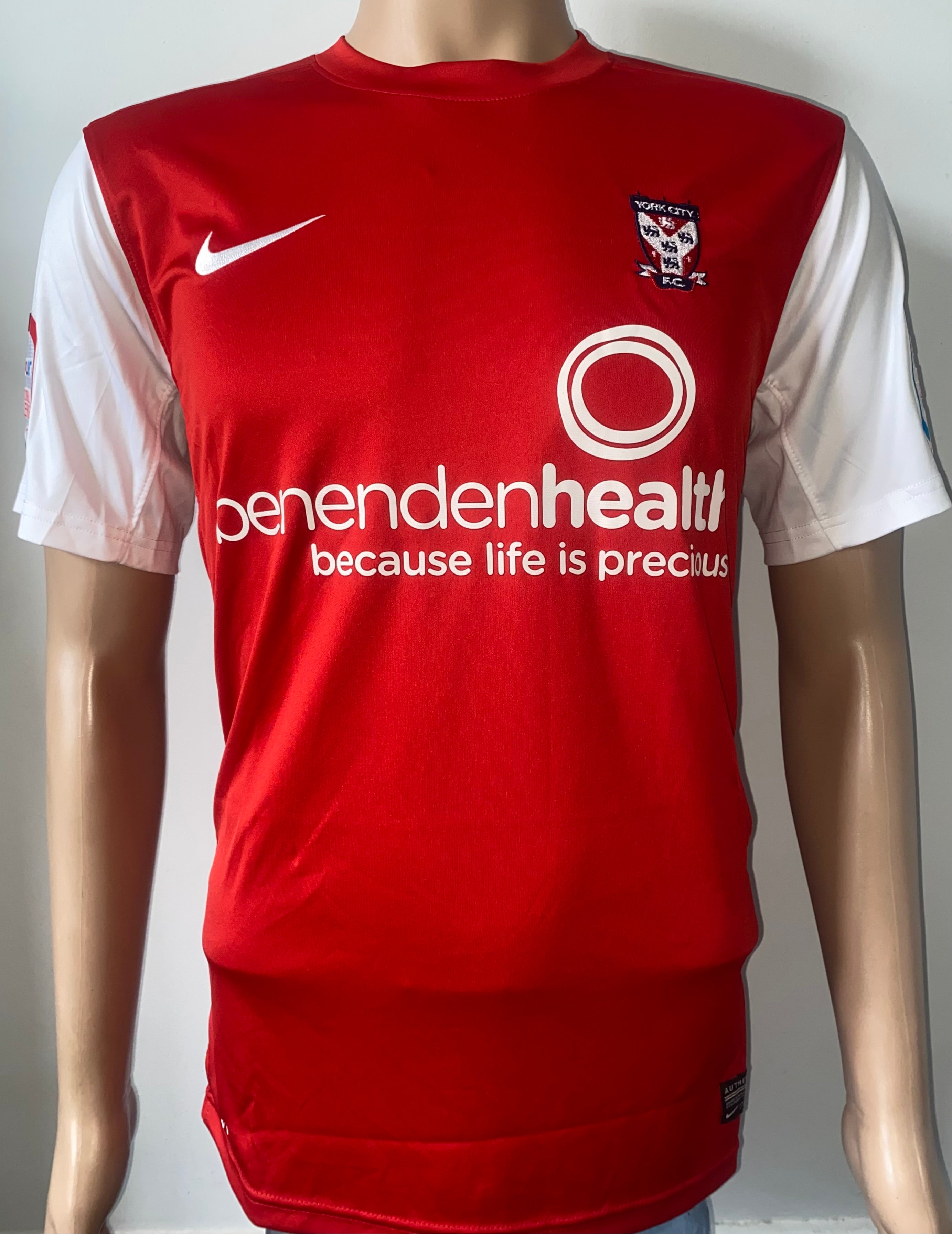 2010/11 YORK CITY MATCH WORN HOME SHIRT (MCDERMOTT #23)