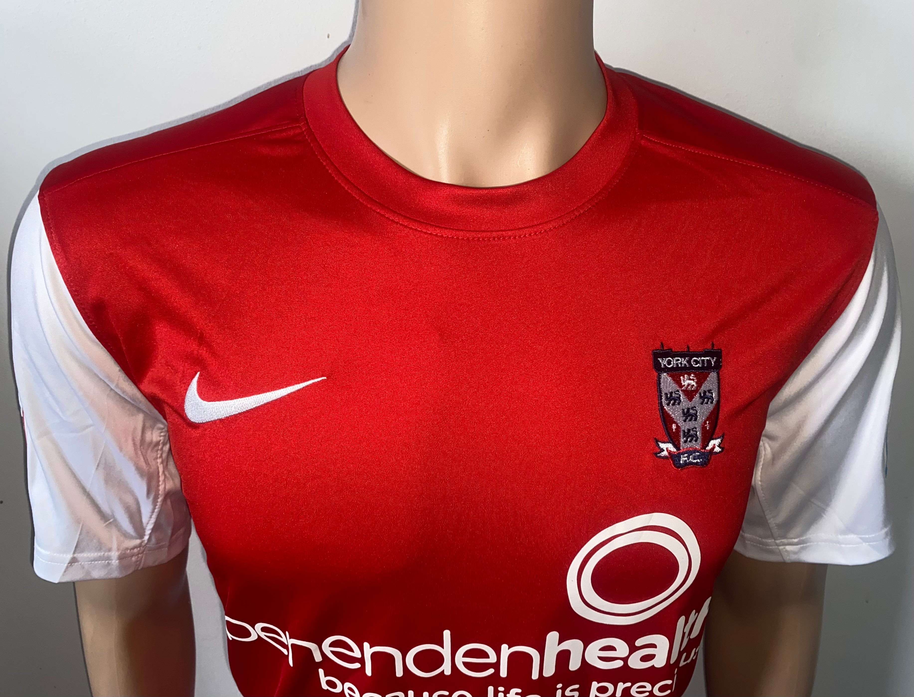 2010/11 YORK CITY MATCH WORN HOME SHIRT (MCDERMOTT #23)