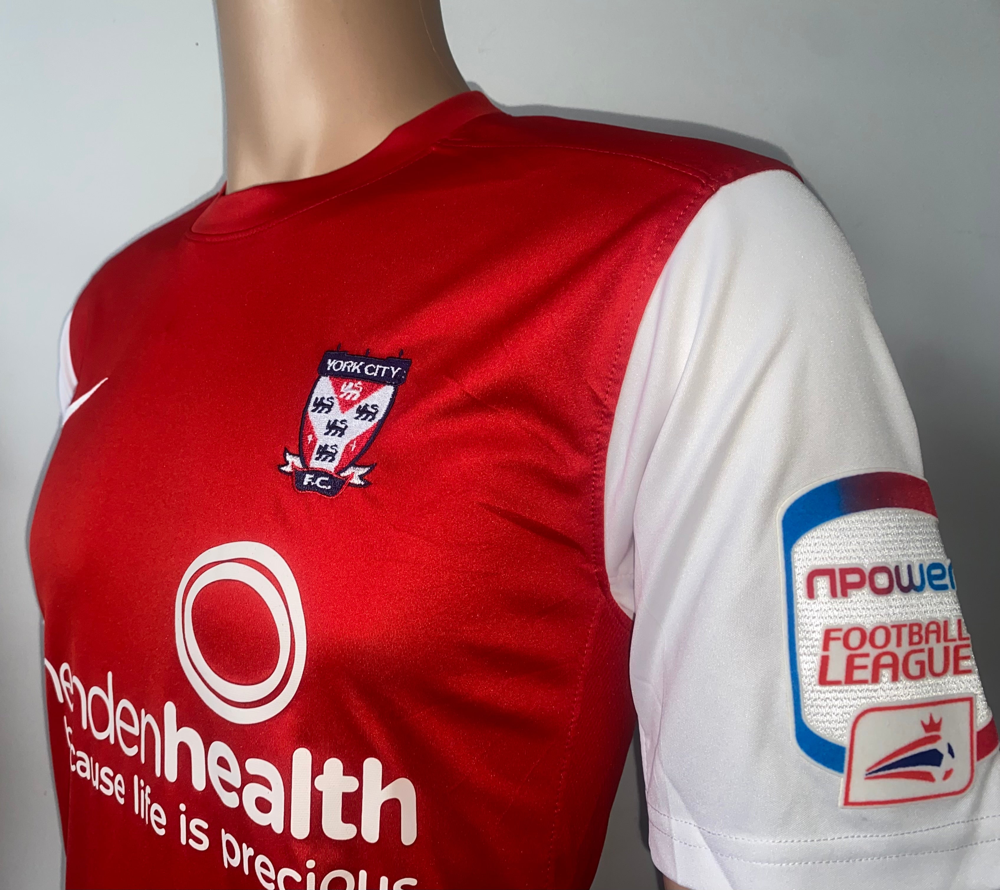 2010/11 YORK CITY MATCH WORN HOME SHIRT (MCDERMOTT #23)