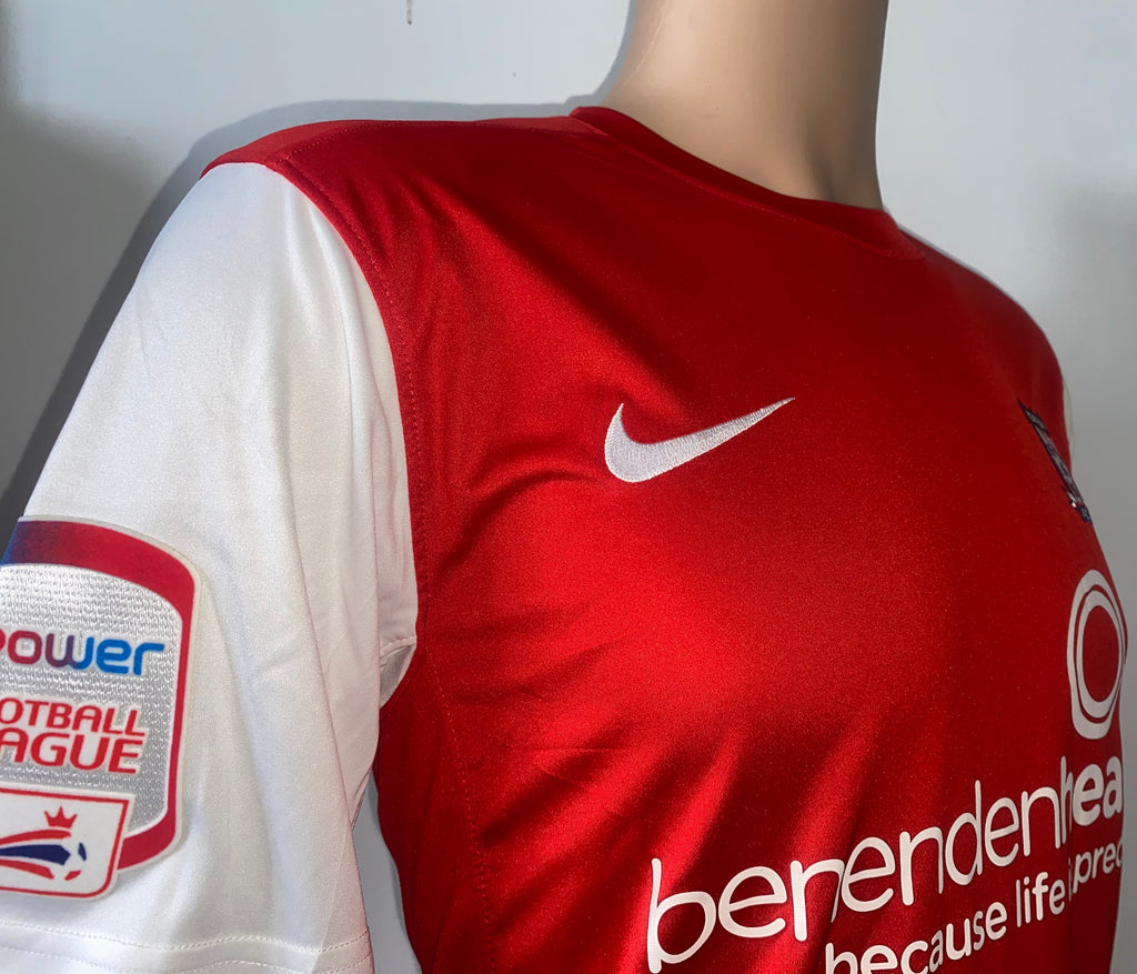 2010/11 YORK CITY MATCH WORN HOME SHIRT (MCDERMOTT #23)
