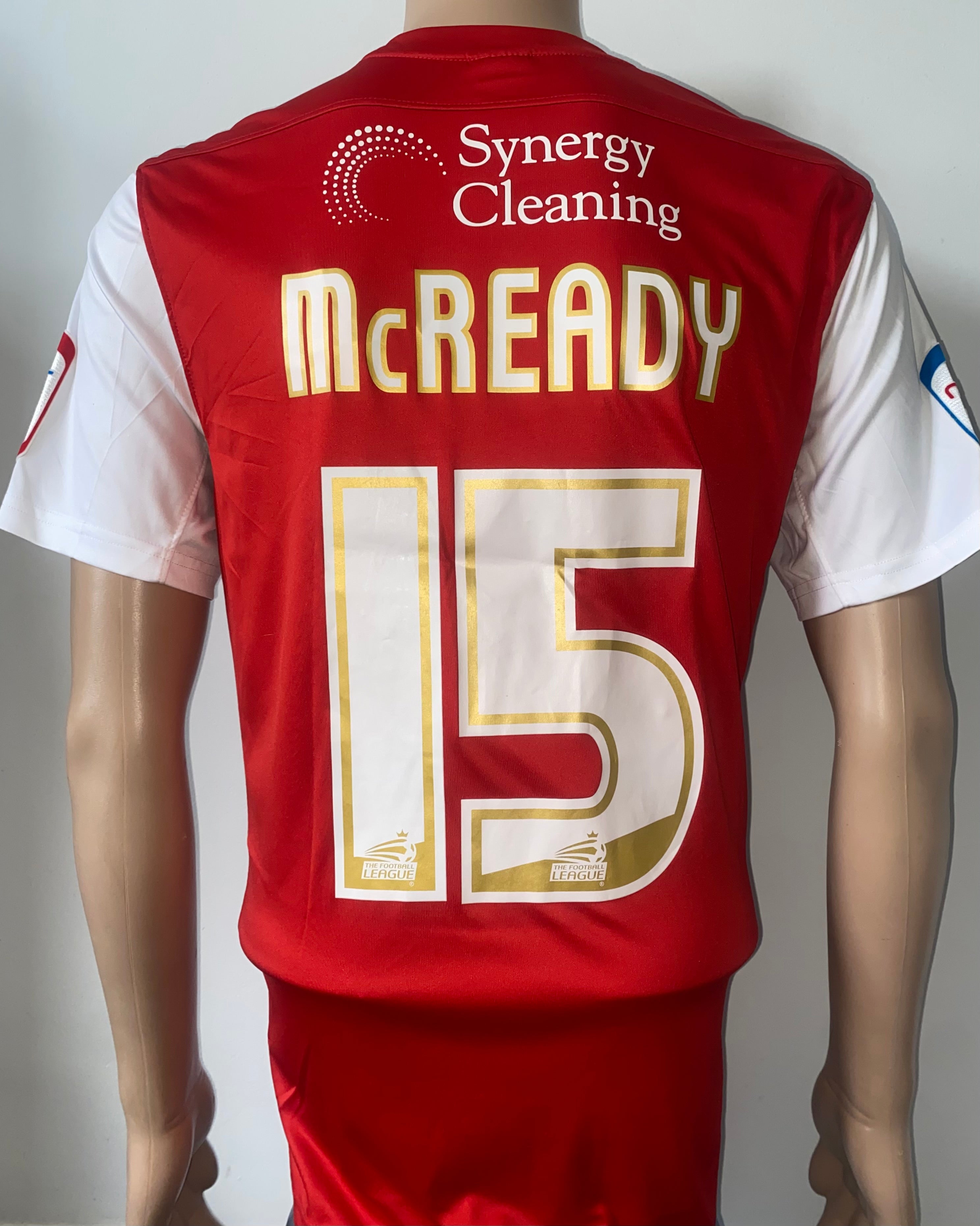 2012/13 YORK CITY MATCH WORN HOME SHIRT (MCREADY #15)