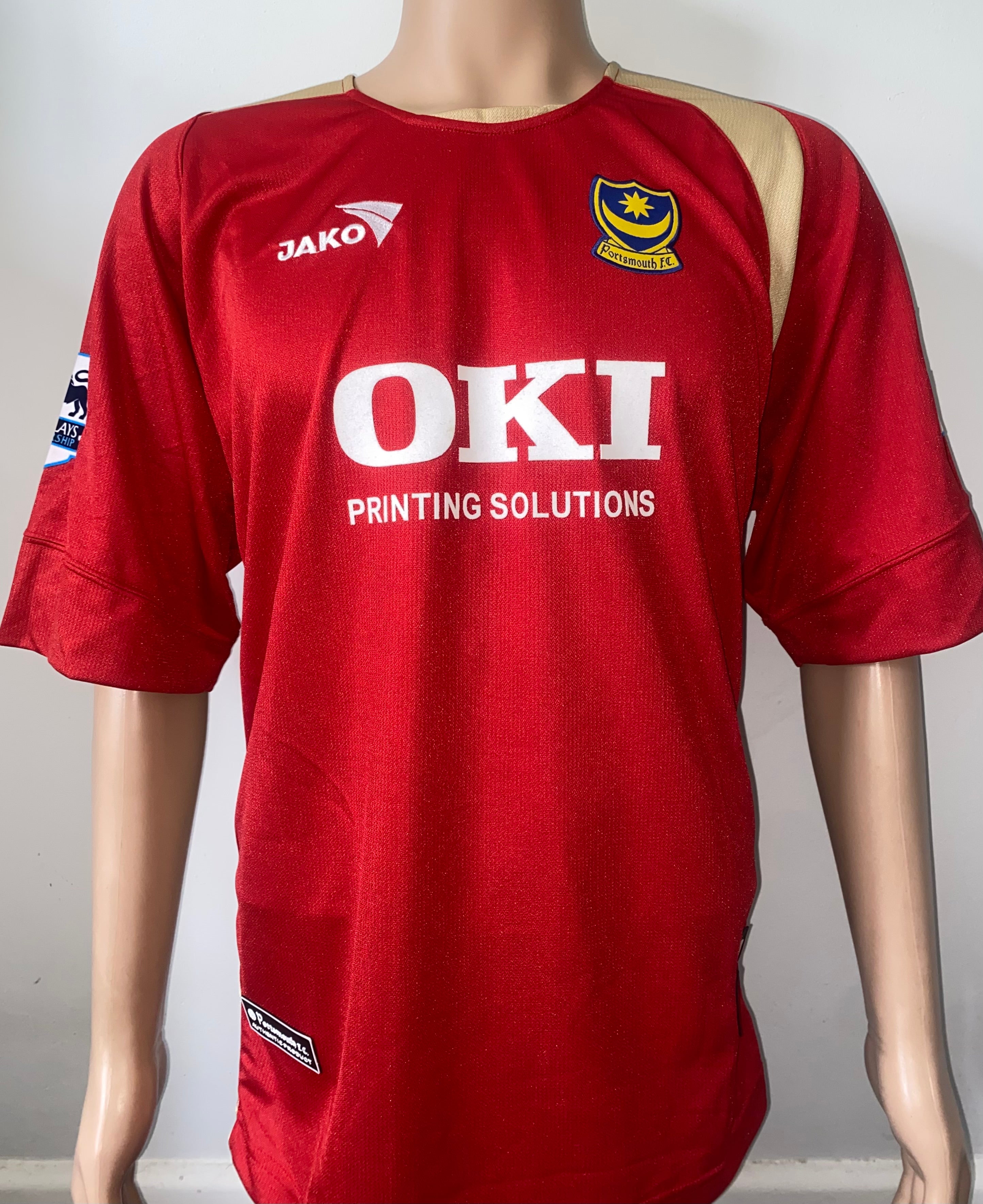 2005/06 PORTSMOUTH MATCH WORN AWAY SHIRT (VUKIC #23)