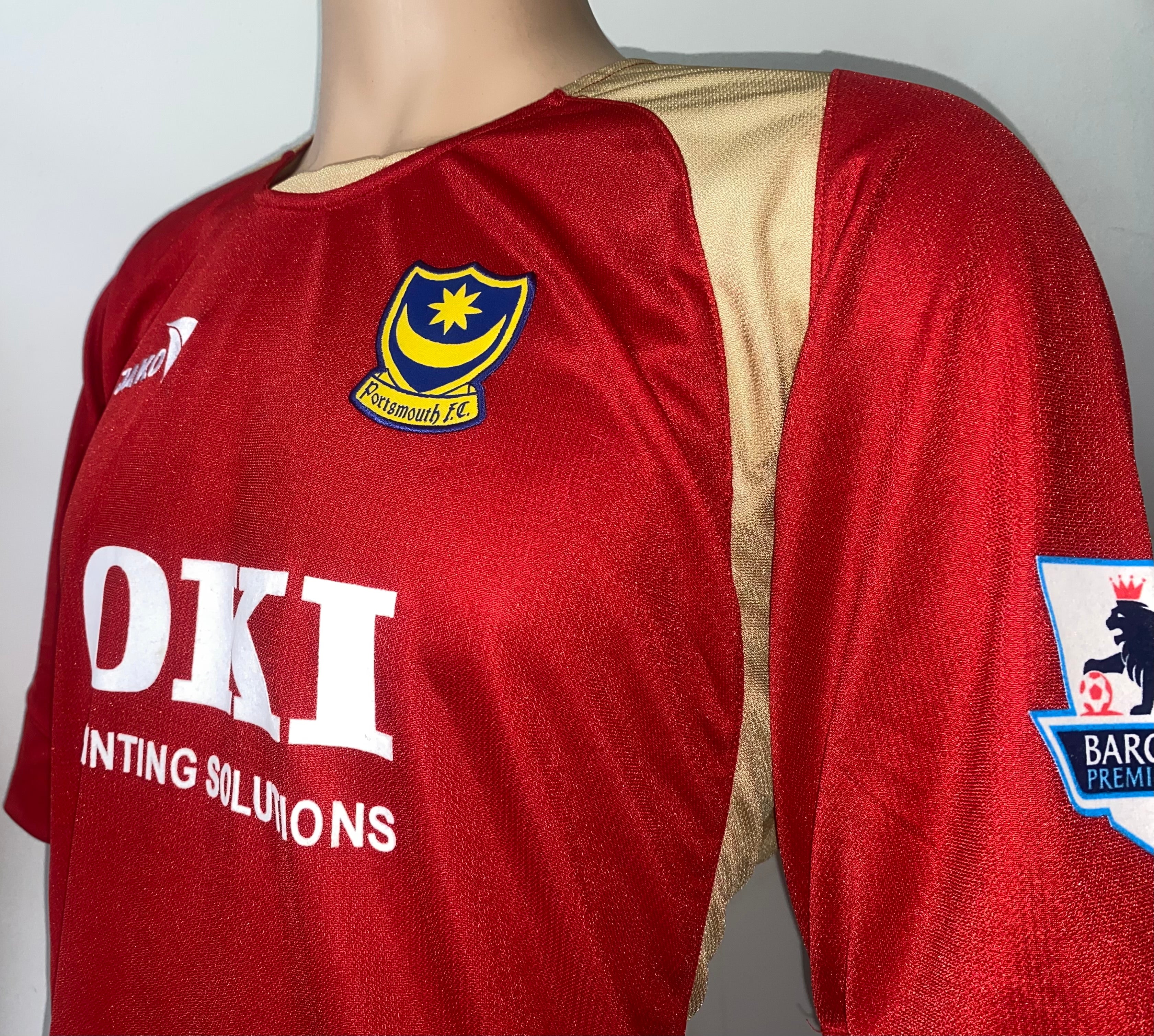 2005/06 PORTSMOUTH MATCH WORN AWAY SHIRT (VUKIC #23)