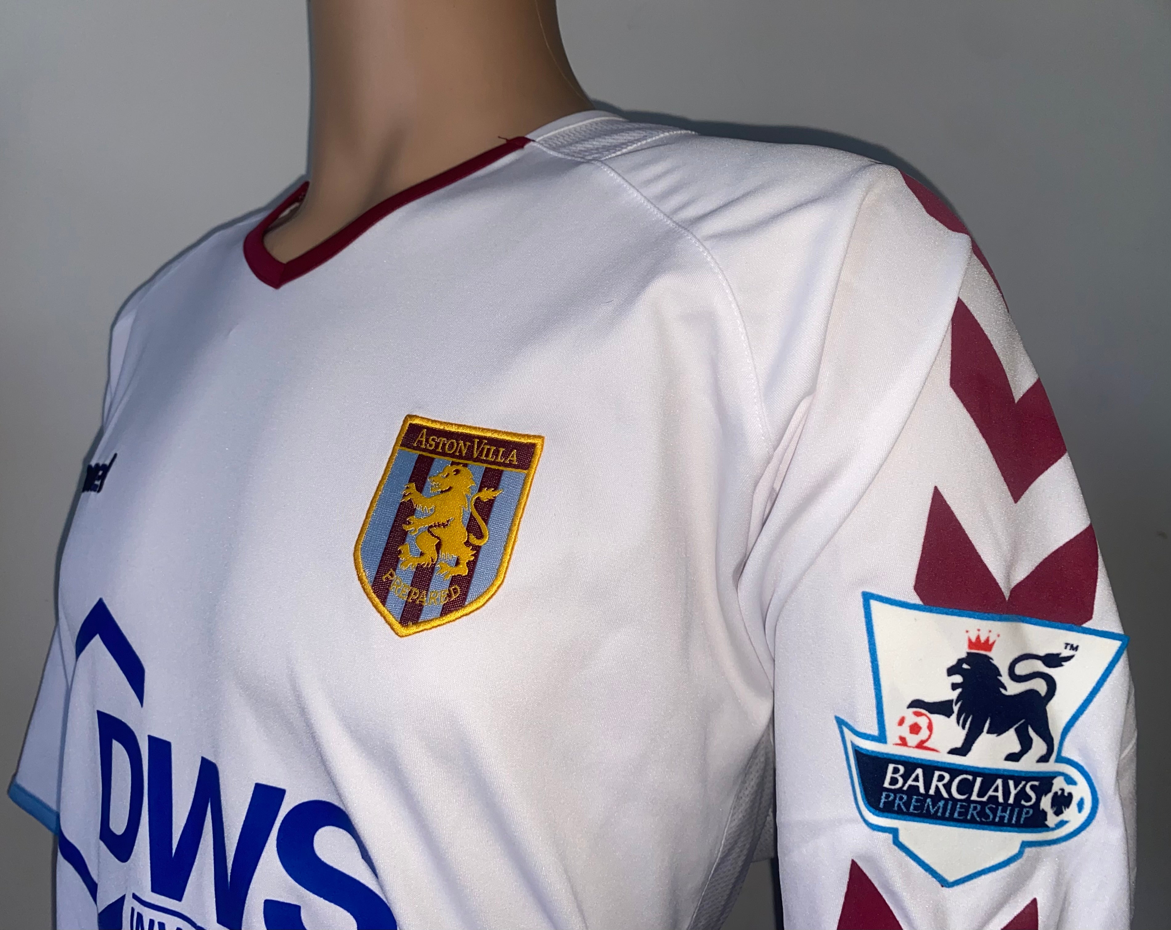 2004/05 ASTON VILLA MATCH WORN AWAY SHIRT (COLE #18)