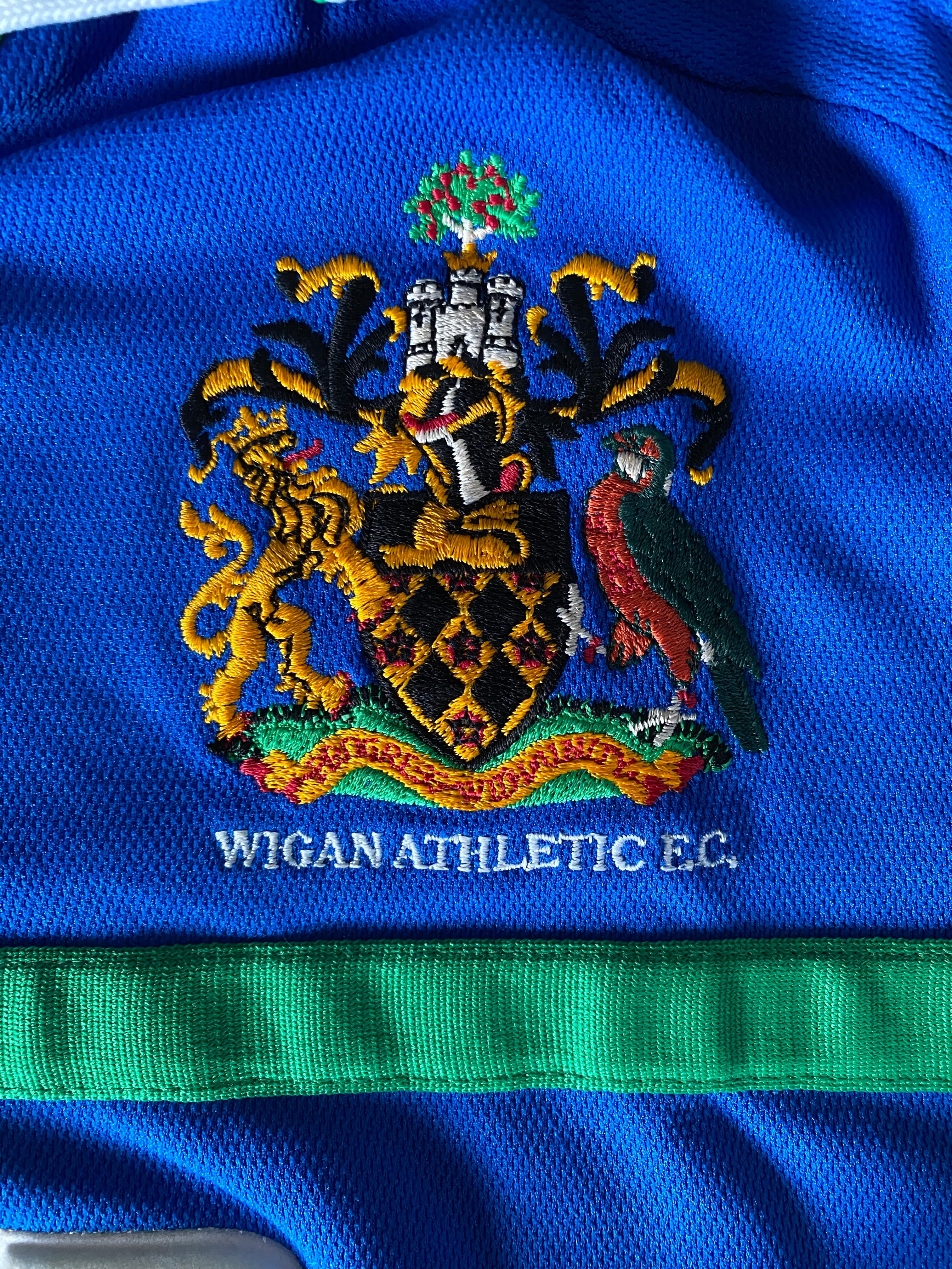 2001/02 WIGAN ATHLETIC MATCH WORN AWAY SHIRT (CROFT #3)