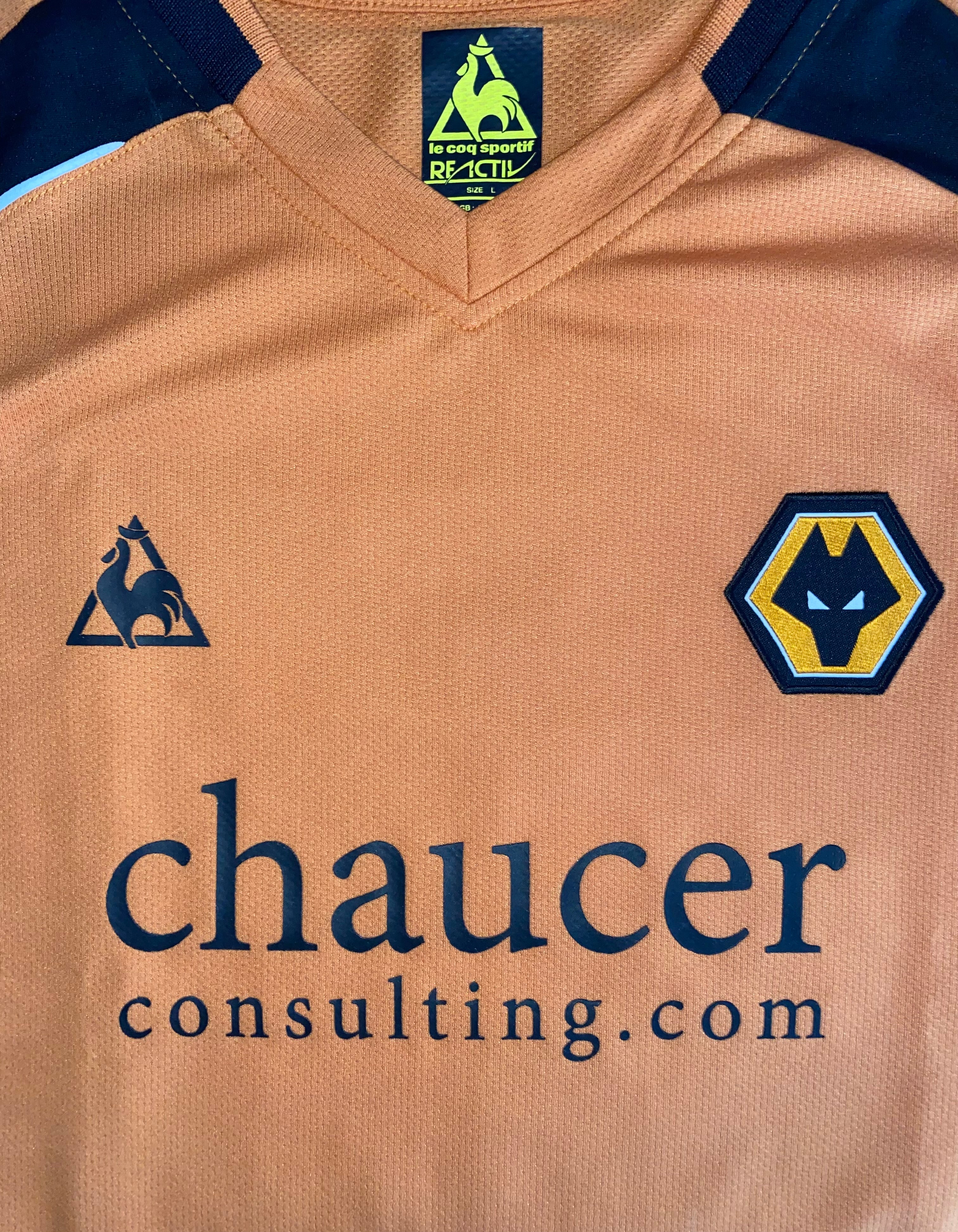 2008/09 WOLVERHAMPTON WANDERERS MATCH ISSUE HOME SHIRT (MALONE #42)
