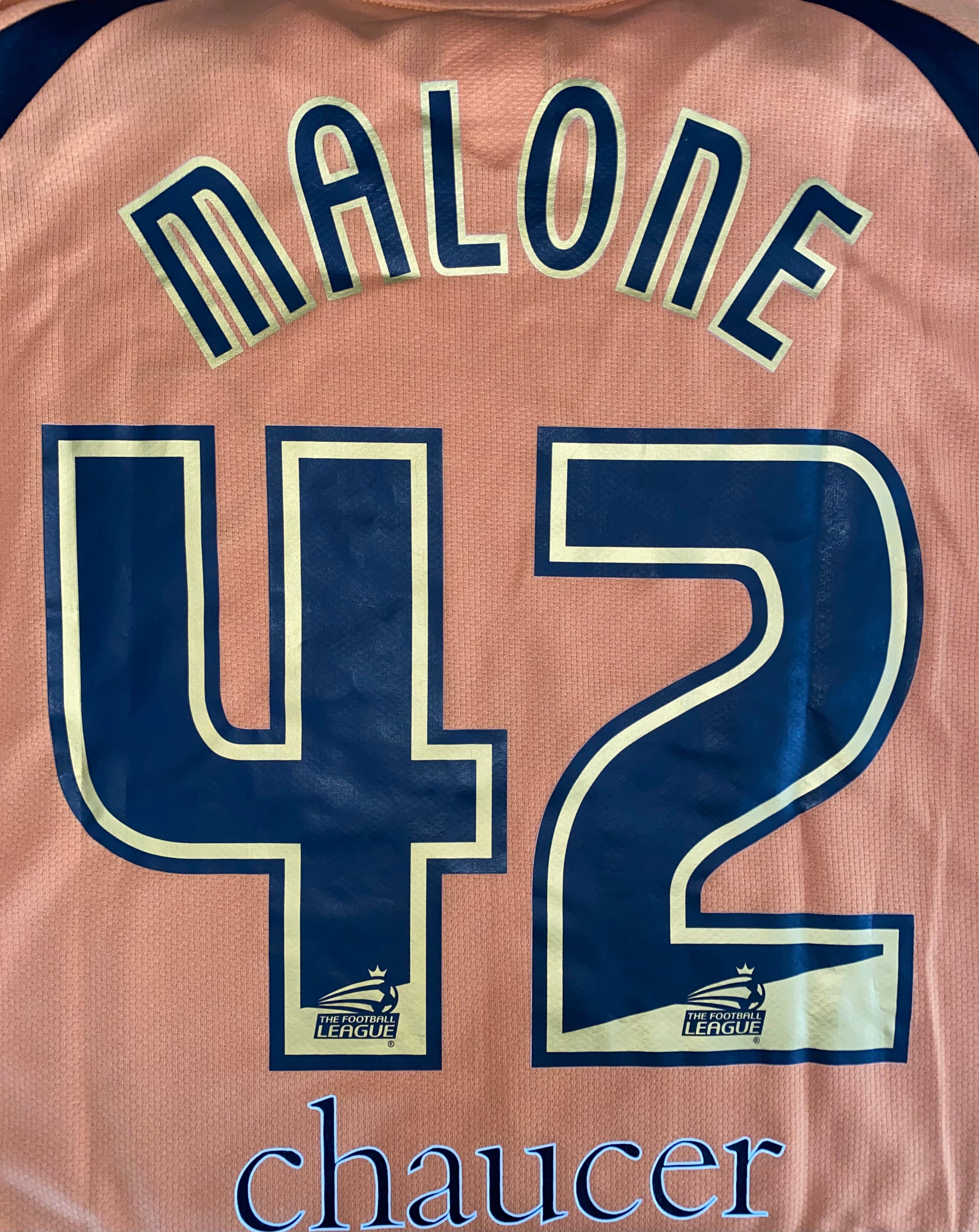 2008/09 WOLVERHAMPTON WANDERERS MATCH ISSUE HOME SHIRT (MALONE #42)