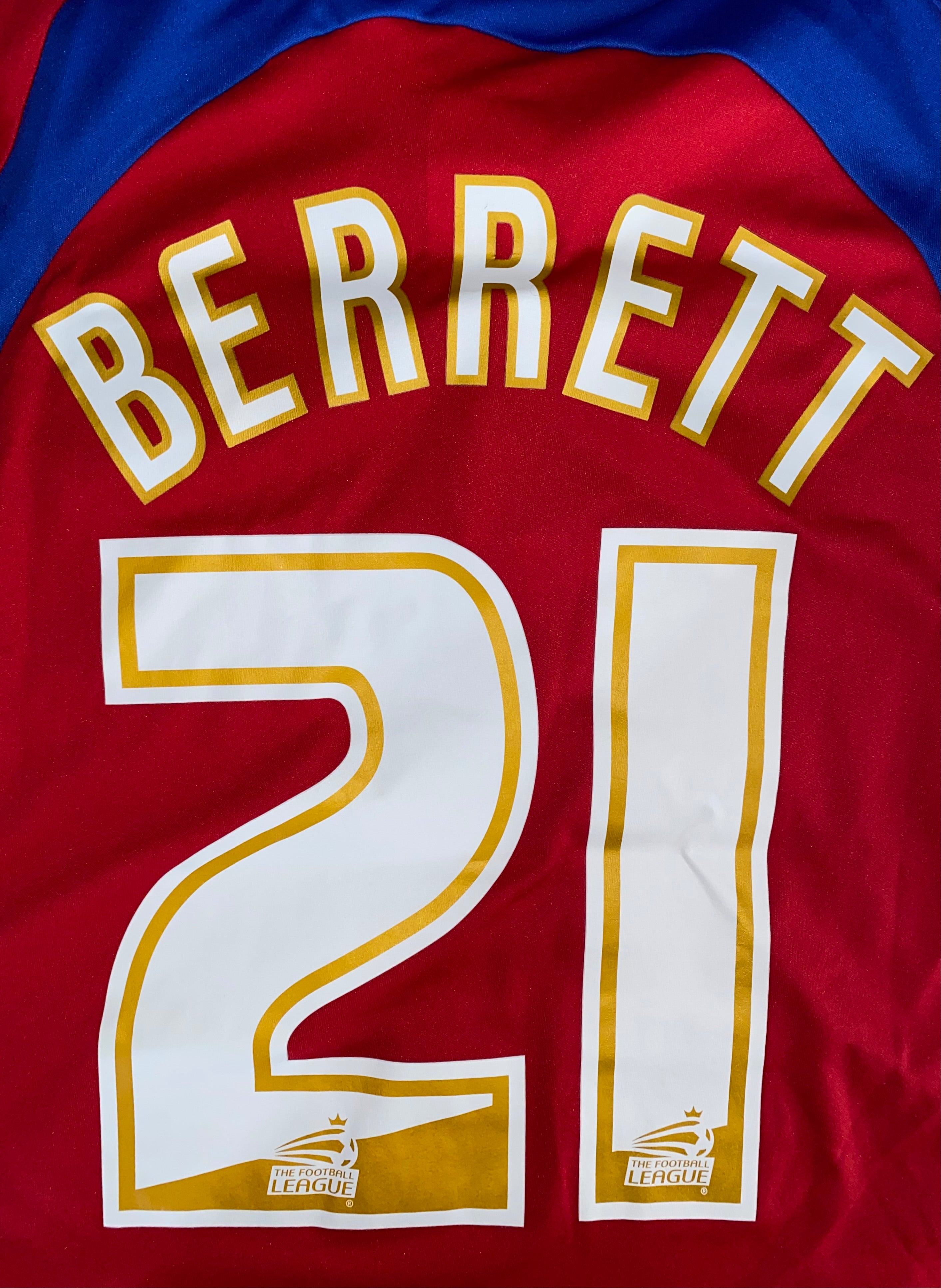 2010/11 MATCH WORN CARLISLE UNITED AWAY SHIRT (BERRETT #21)