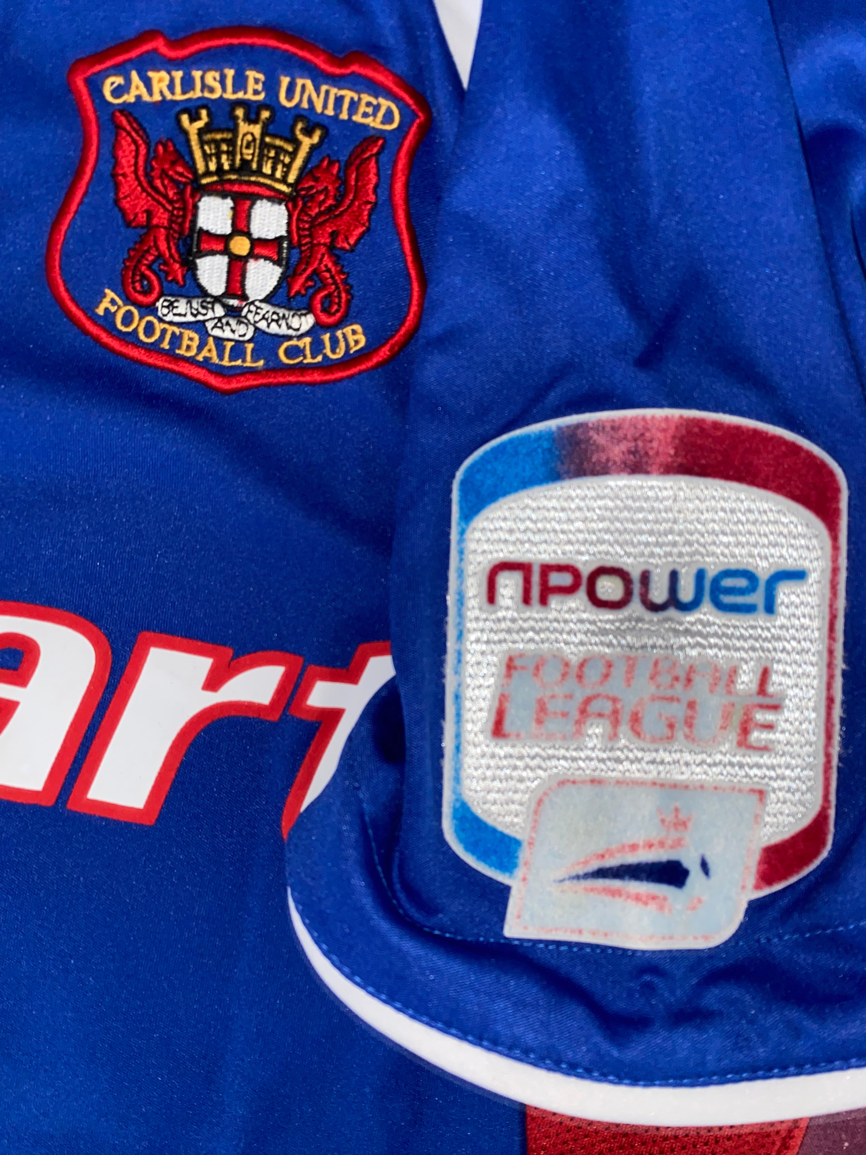2010/11 MATCH WORN CARLISLE UNITED HOME SHIRT (BERRETT #21)