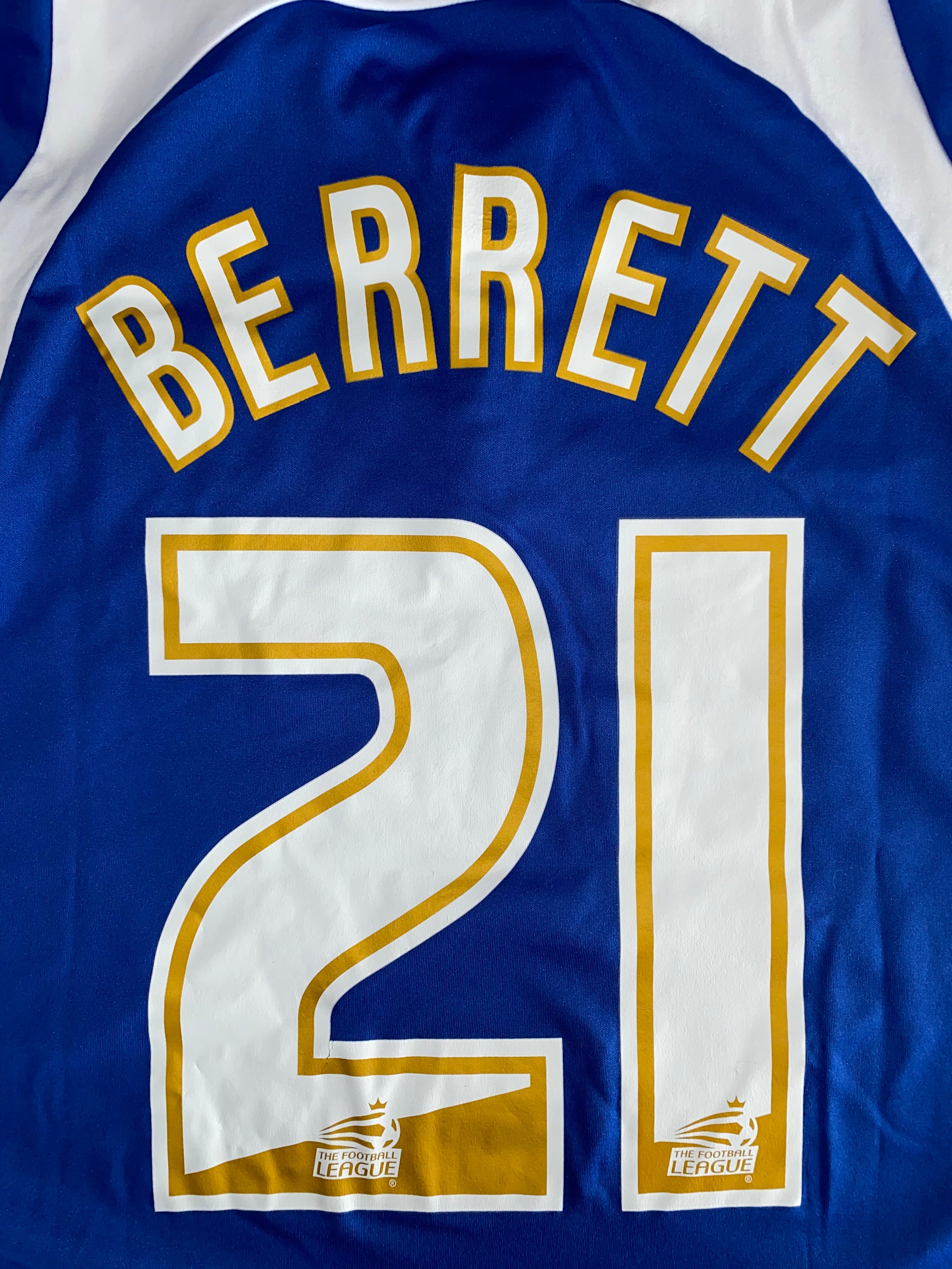 2010/11 MATCH WORN CARLISLE UNITED HOME SHIRT (BERRETT #21)