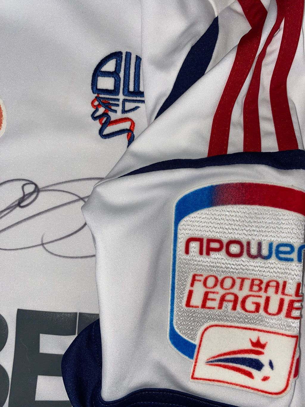 2012/13 BOLTON WANDERERS MATCH WORN HOME SHIRT (EAGLES #7 v BLACKPOOL)