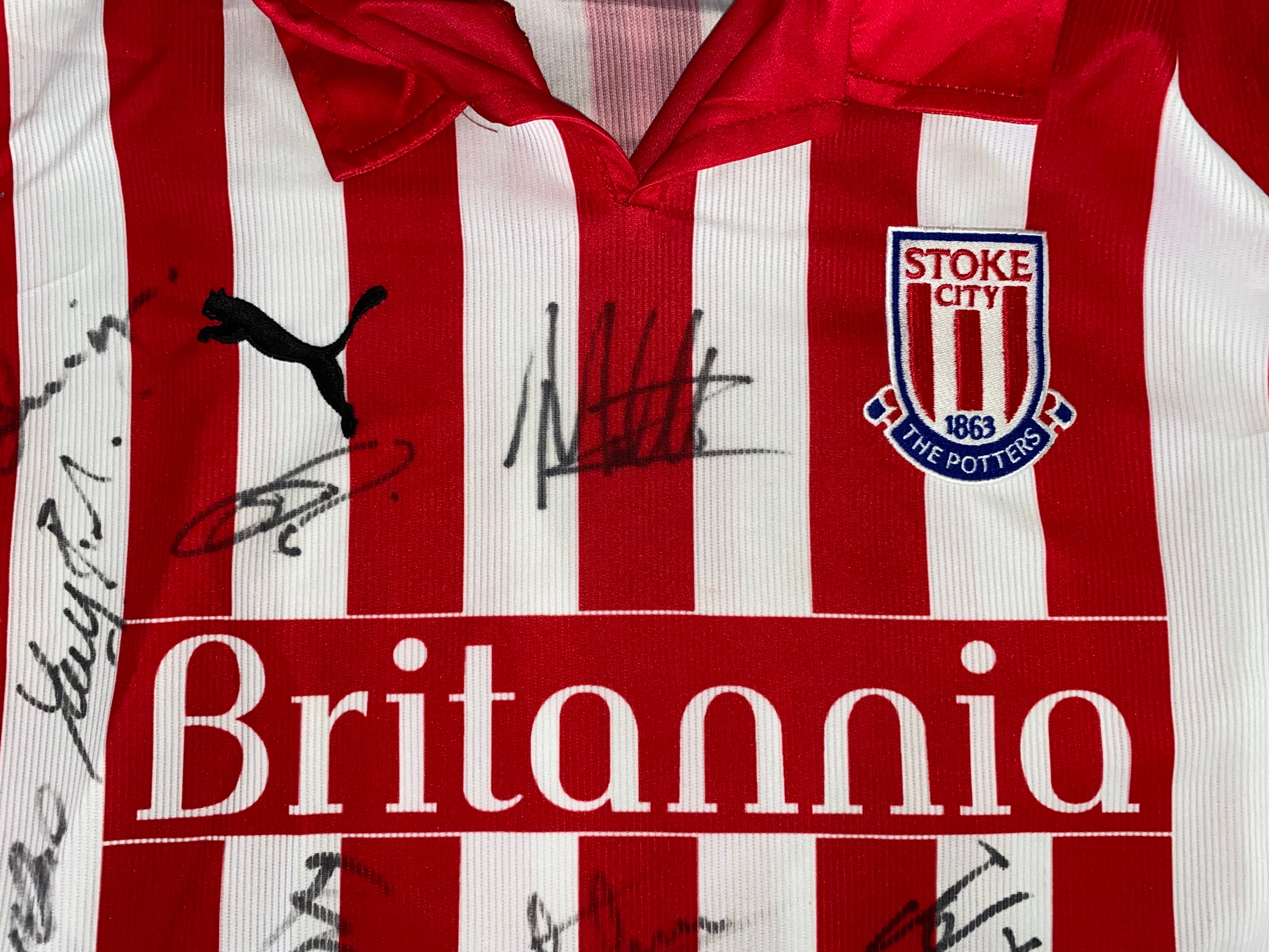 2004/05 STOKE CITY HOME MATCH WORN SHIRT (NOEL-WILLIAMS #9)