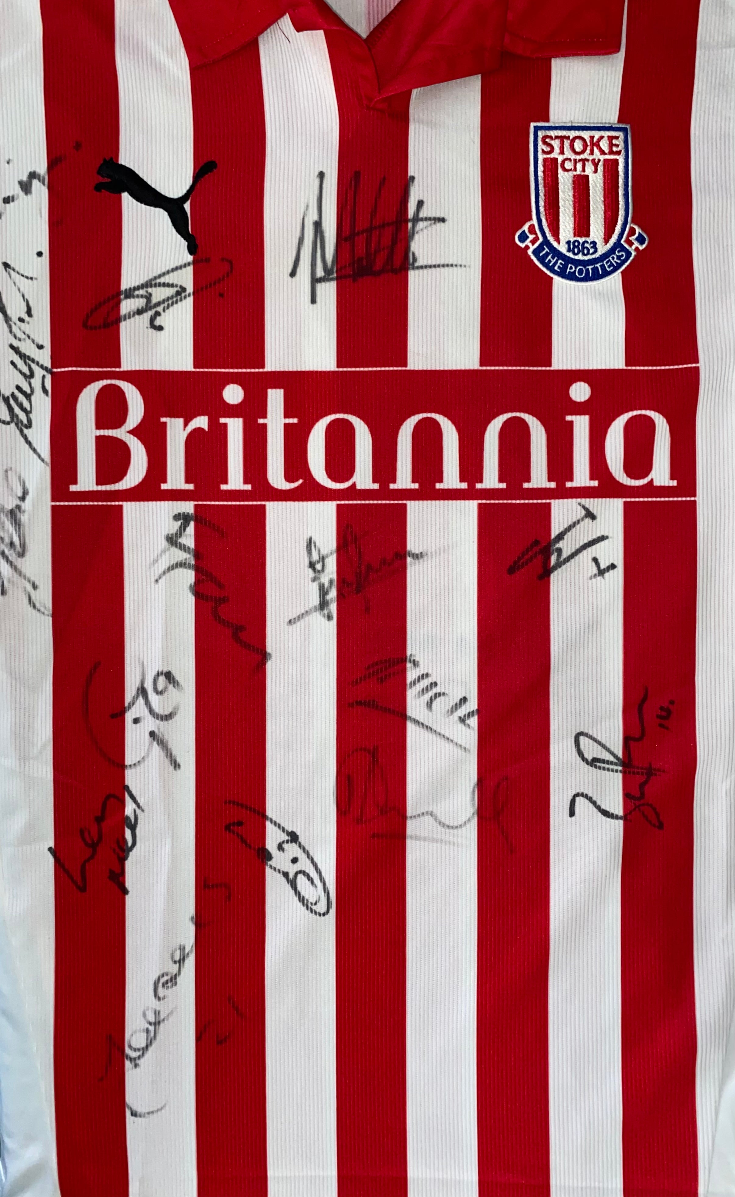 2004/05 STOKE CITY HOME MATCH WORN SHIRT (NOEL-WILLIAMS #9)