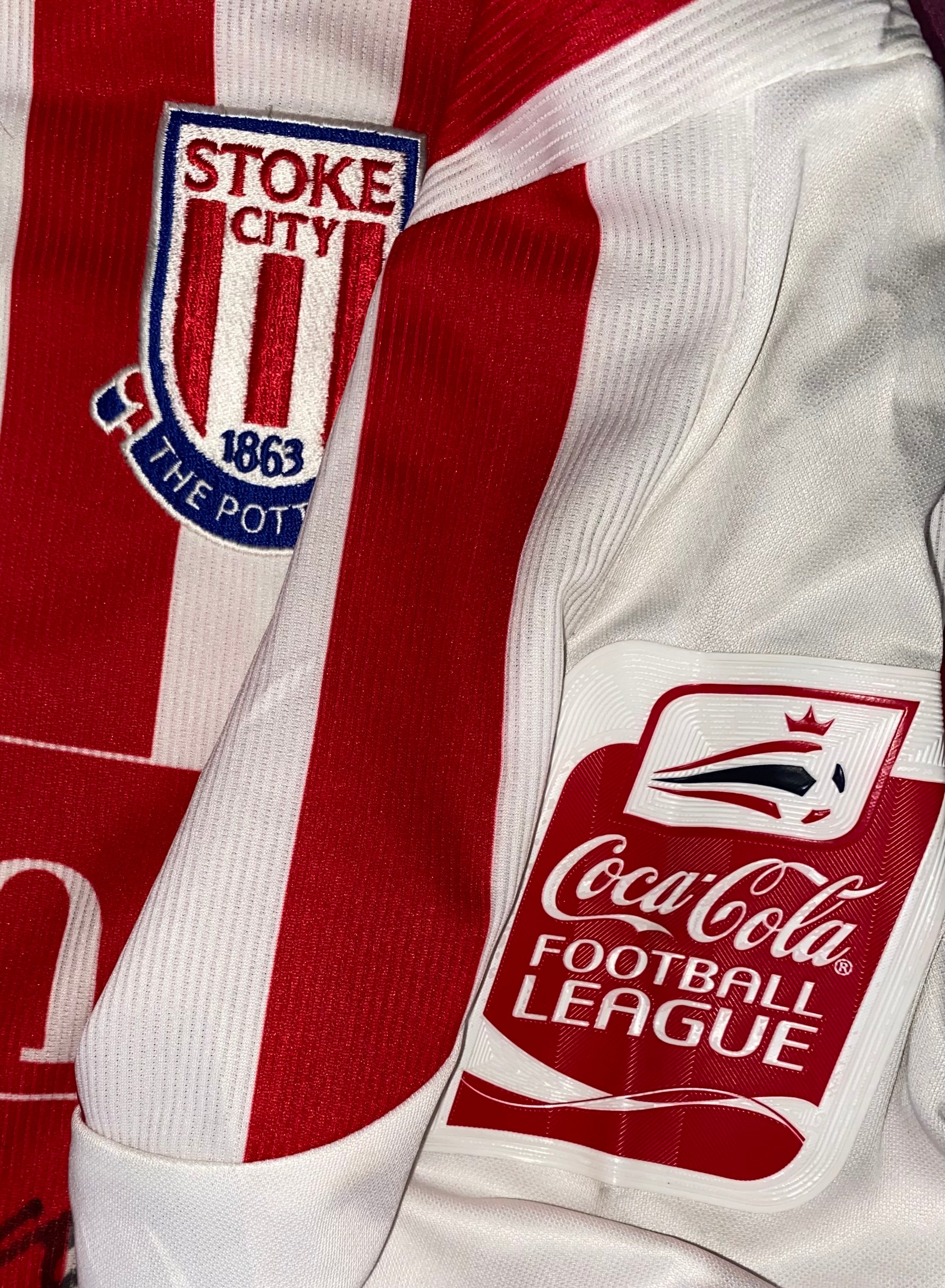 2004/05 STOKE CITY HOME MATCH WORN SHIRT (NOEL-WILLIAMS #9)