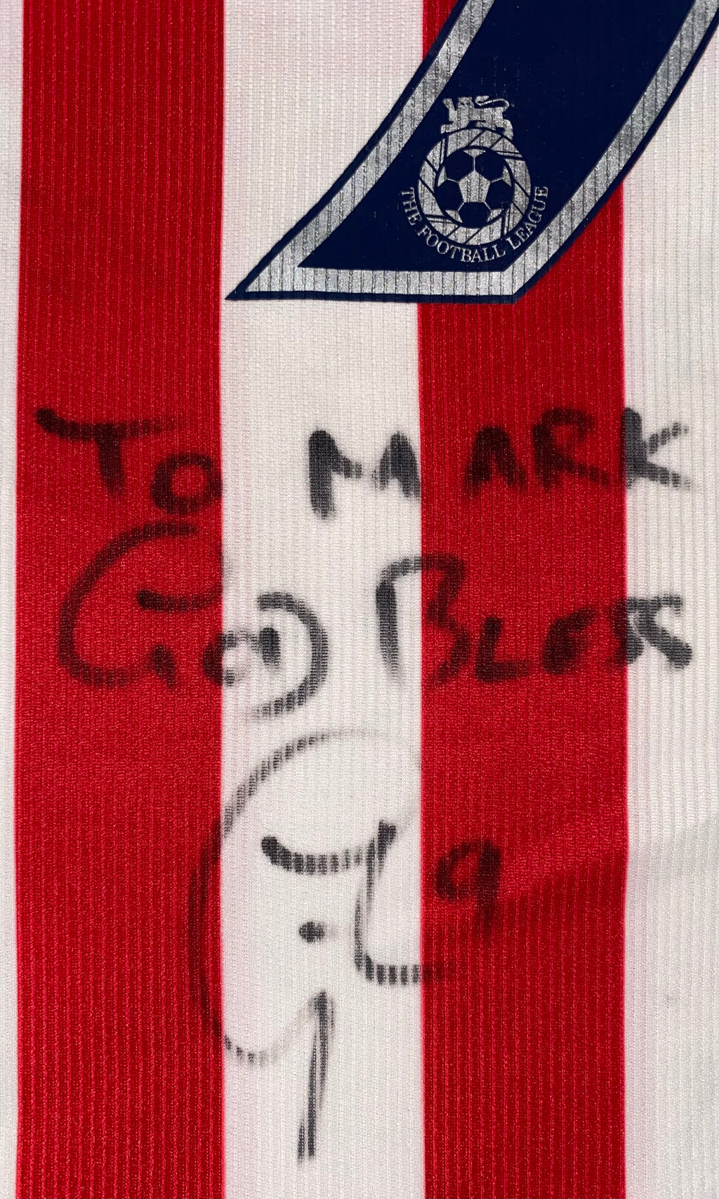2004/05 STOKE CITY HOME MATCH WORN SHIRT (NOEL-WILLIAMS #9)