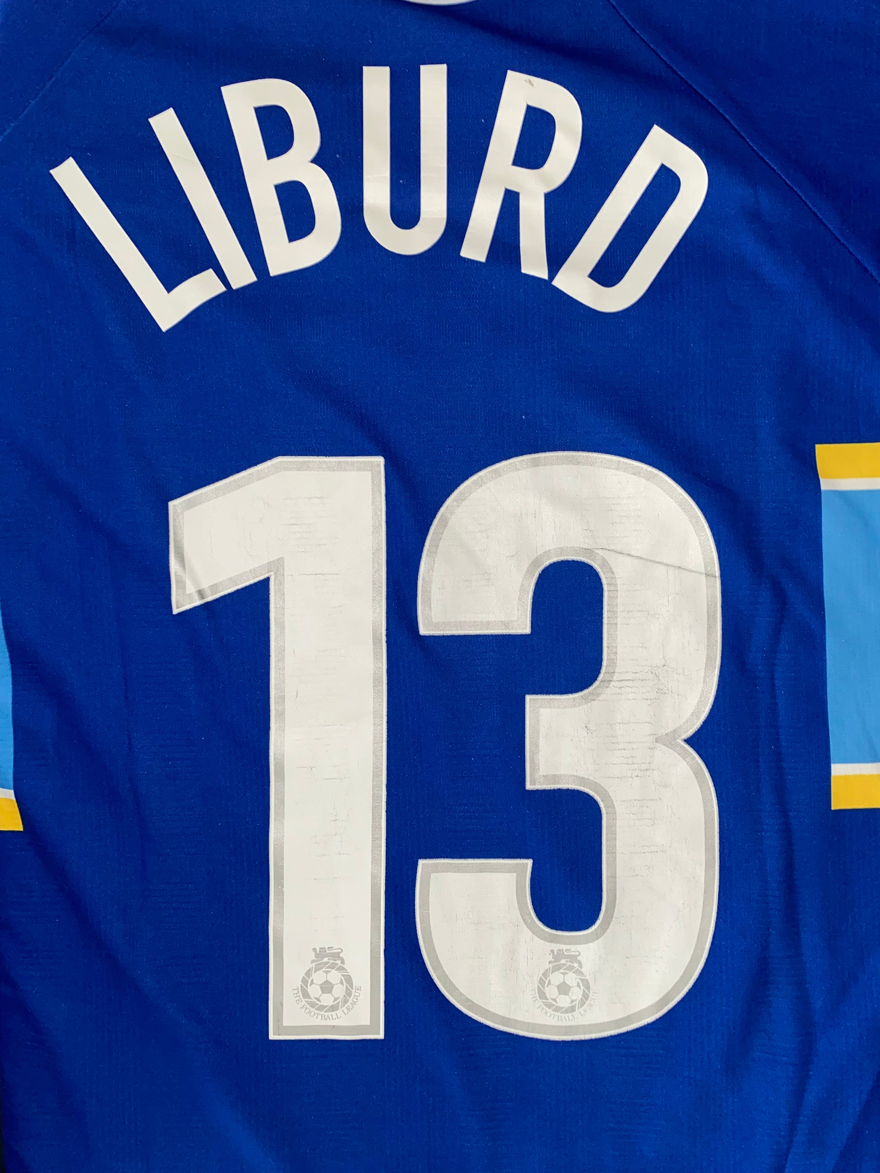 1999/2000 NOTTS COUNTY MATCH WORN 3RD SHIRT (LIBURD #13)