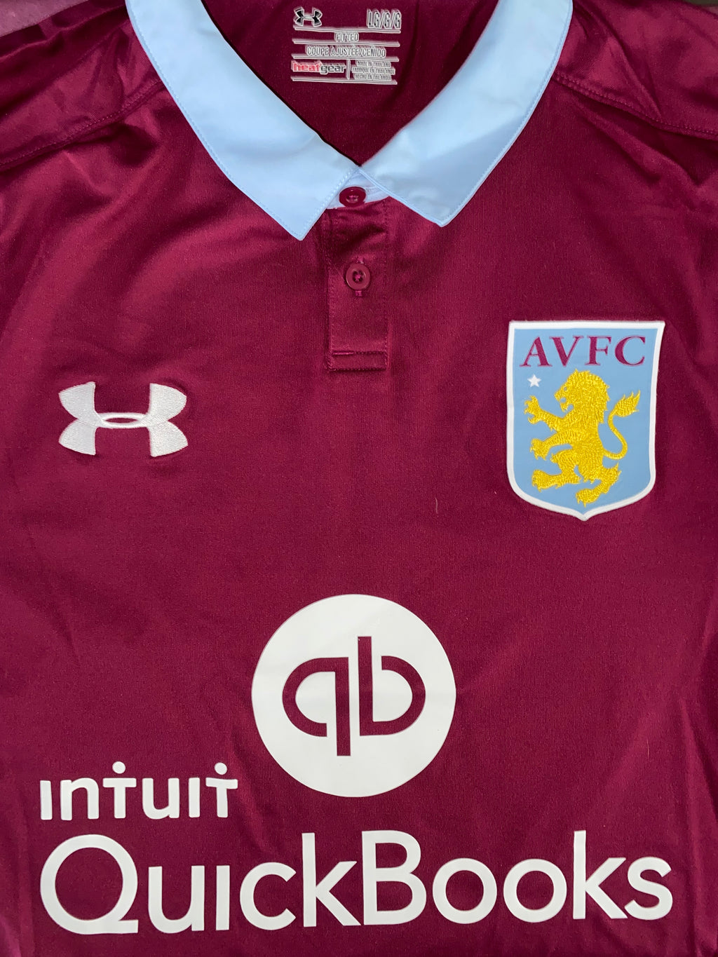 2016/17 ASTON VILLA MATCH ISSUE HOME SHIRT (GESTEDE #14)