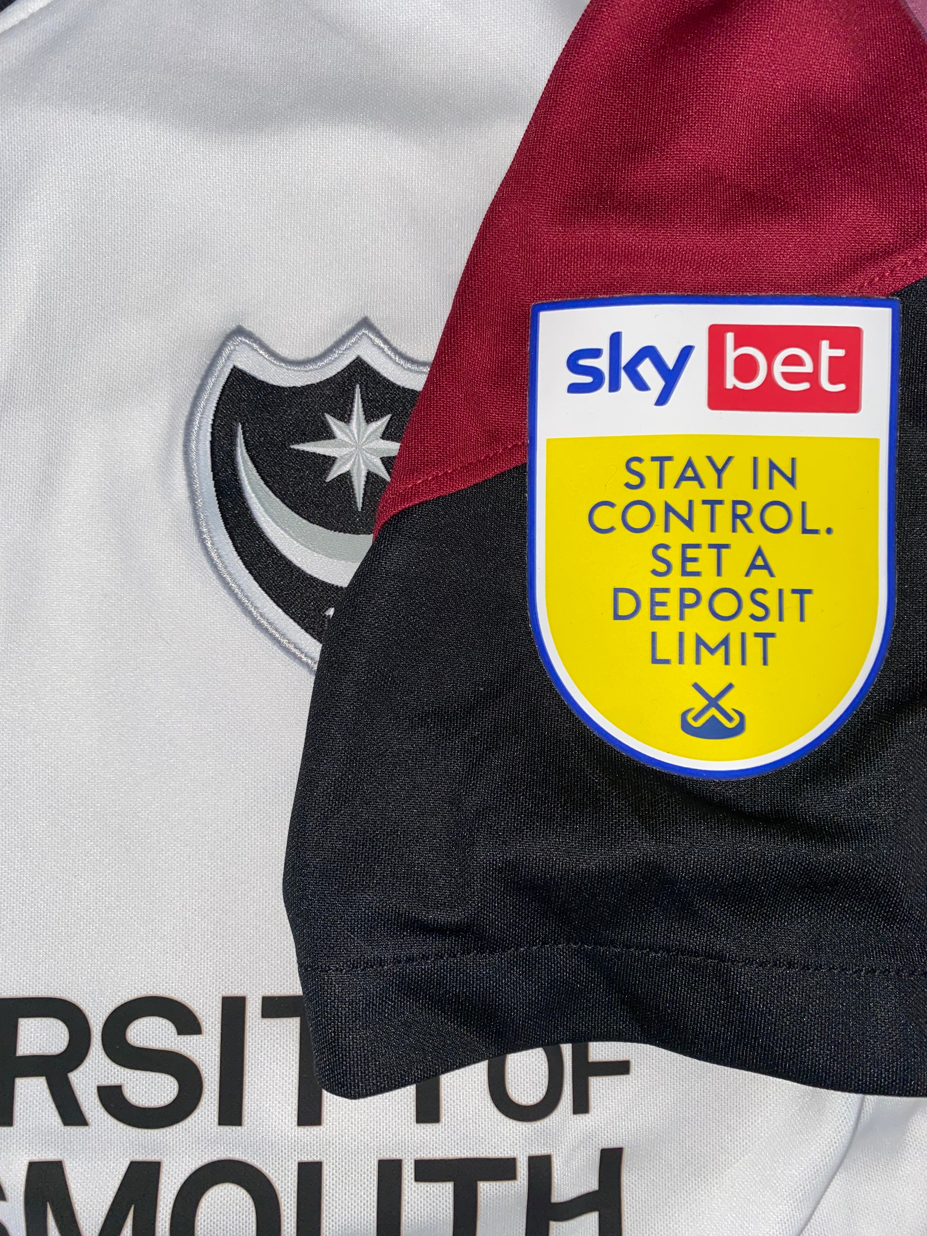 2021/22 PORTSMOUTH MATCH WORN AWAY SHIRT (HARNESS #10)