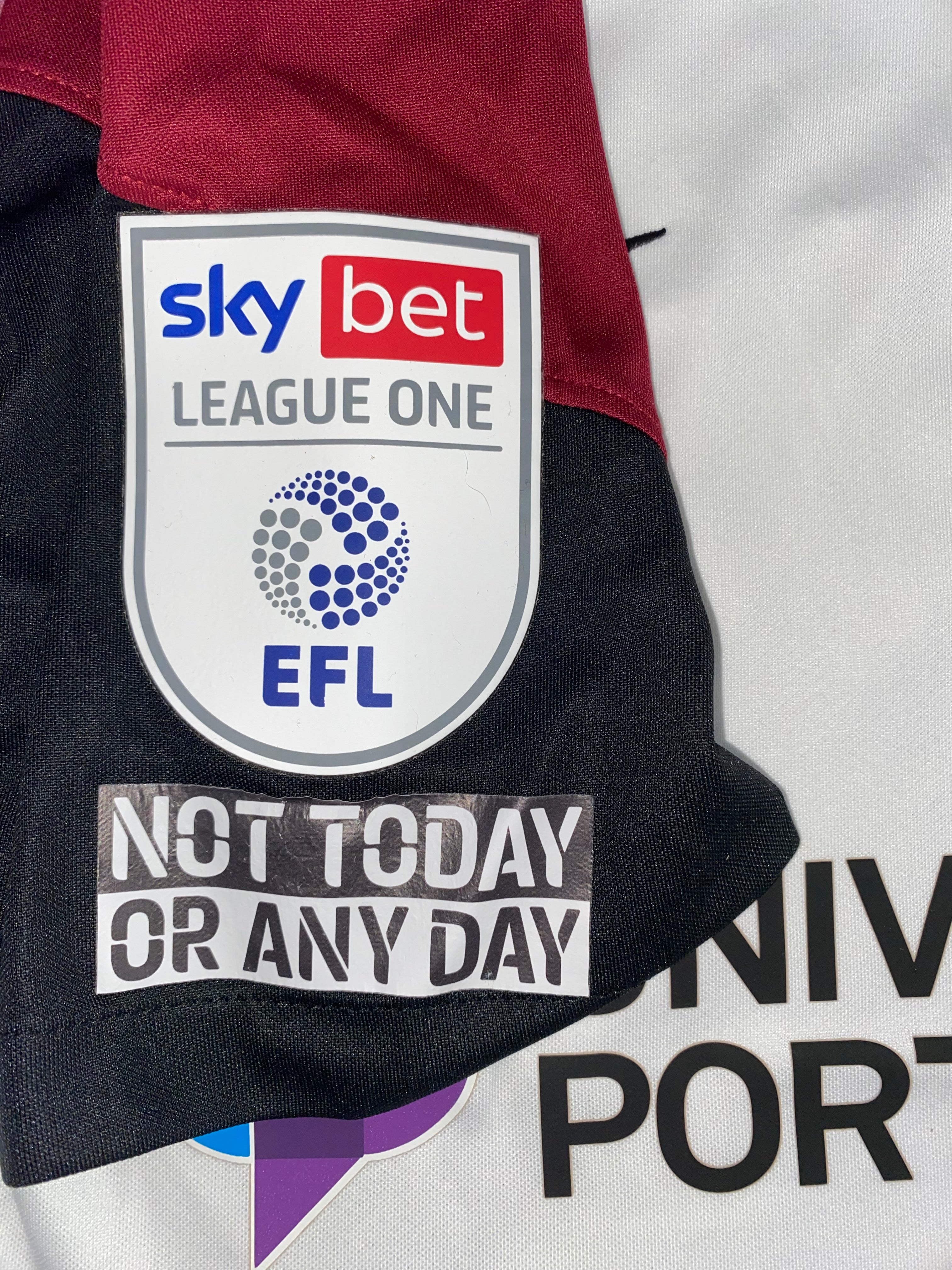 2021/22 PORTSMOUTH MATCH WORN AWAY SHIRT (HARNESS #10)