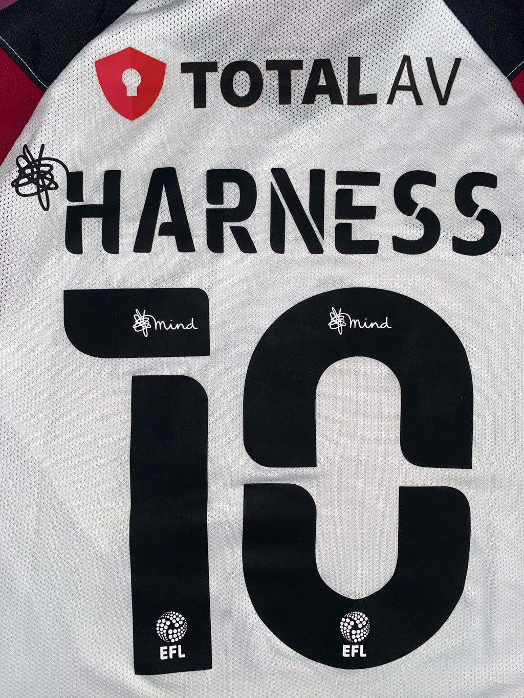 2021/22 PORTSMOUTH MATCH WORN AWAY SHIRT (HARNESS #10)