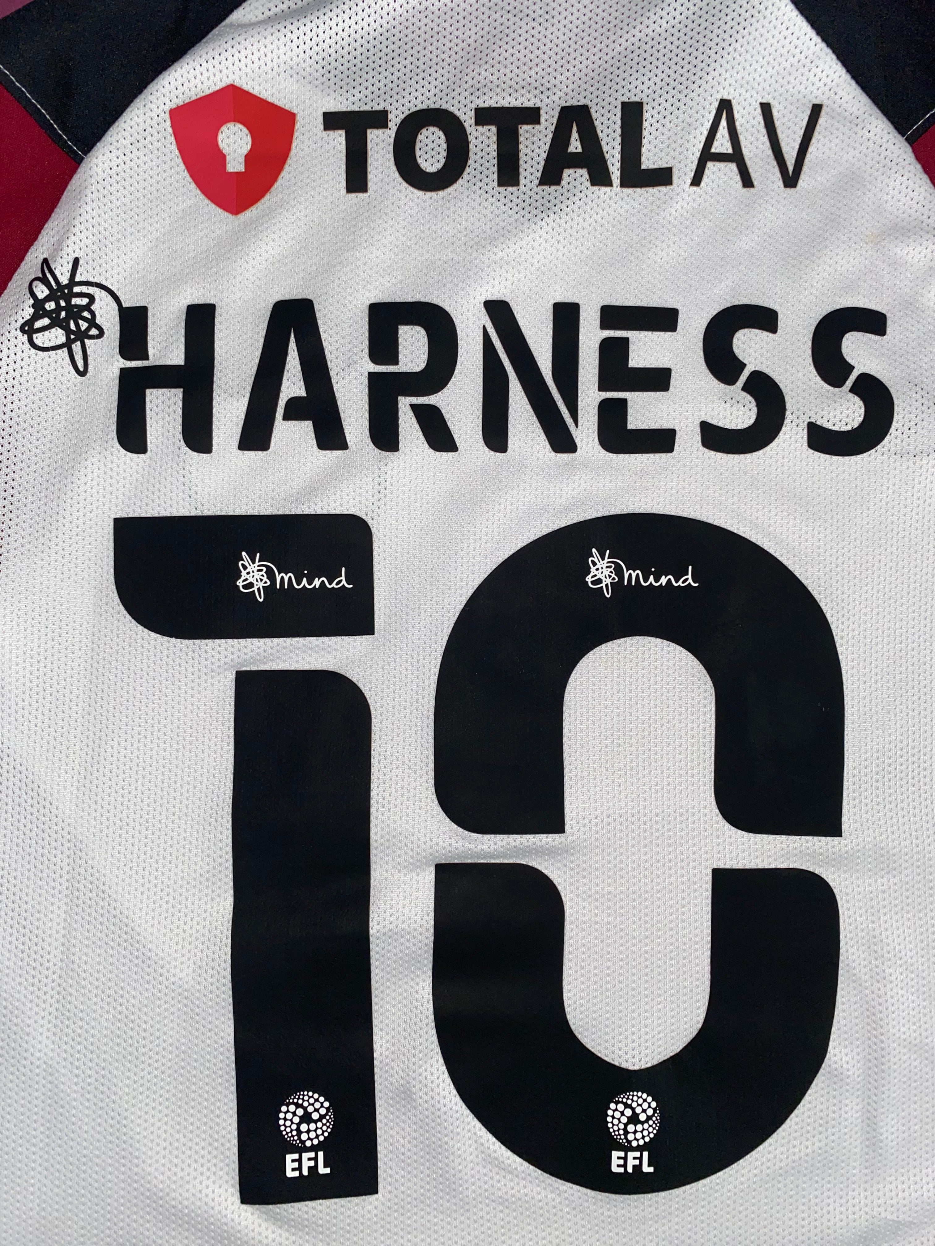 2021/22 PORTSMOUTH MATCH WORN AWAY SHIRT (HARNESS #10)