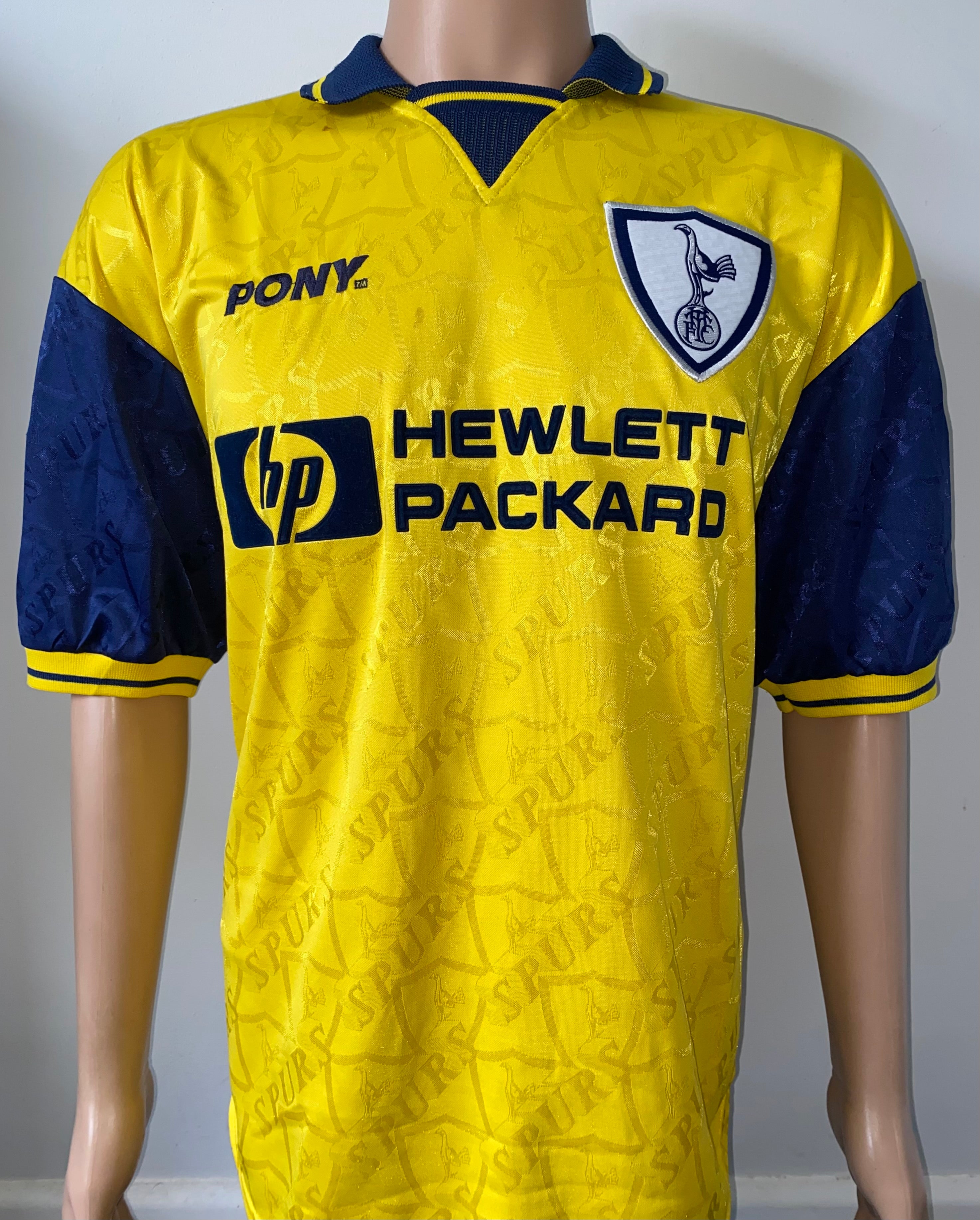 1996/97 TOTTENHAM HOTSPUR MATCH WORN AWAY SHIRT (FENN #20)