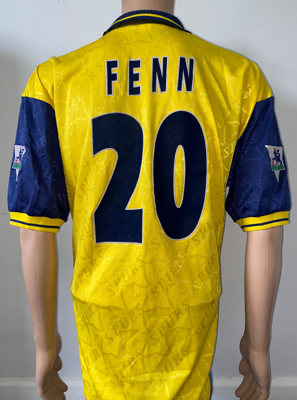 1996/97 TOTTENHAM HOTSPUR MATCH WORN AWAY SHIRT (FENN #20)