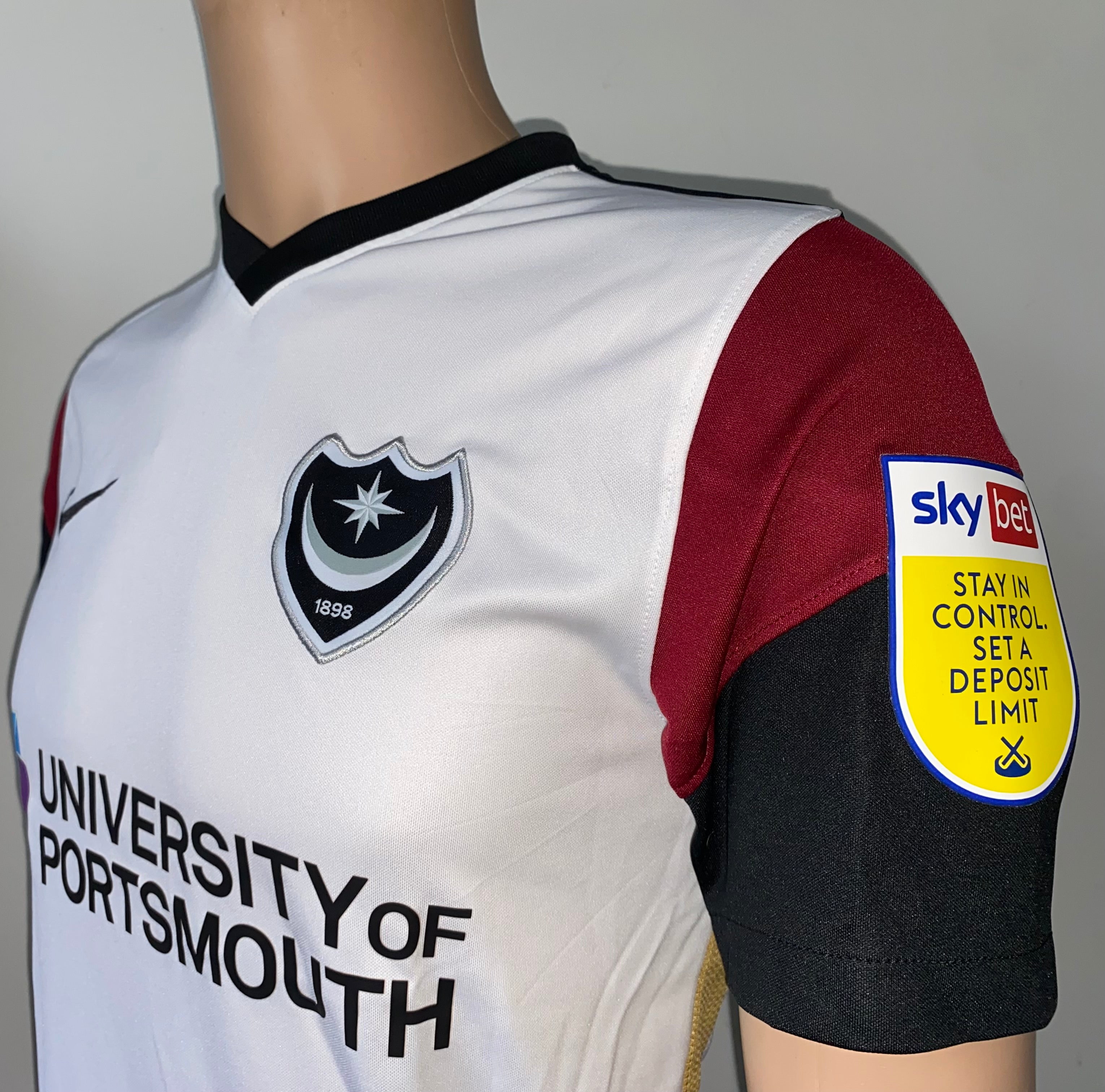 2021/22 PORTSMOUTH MATCH WORN AWAY SHIRT (HARNESS #10)