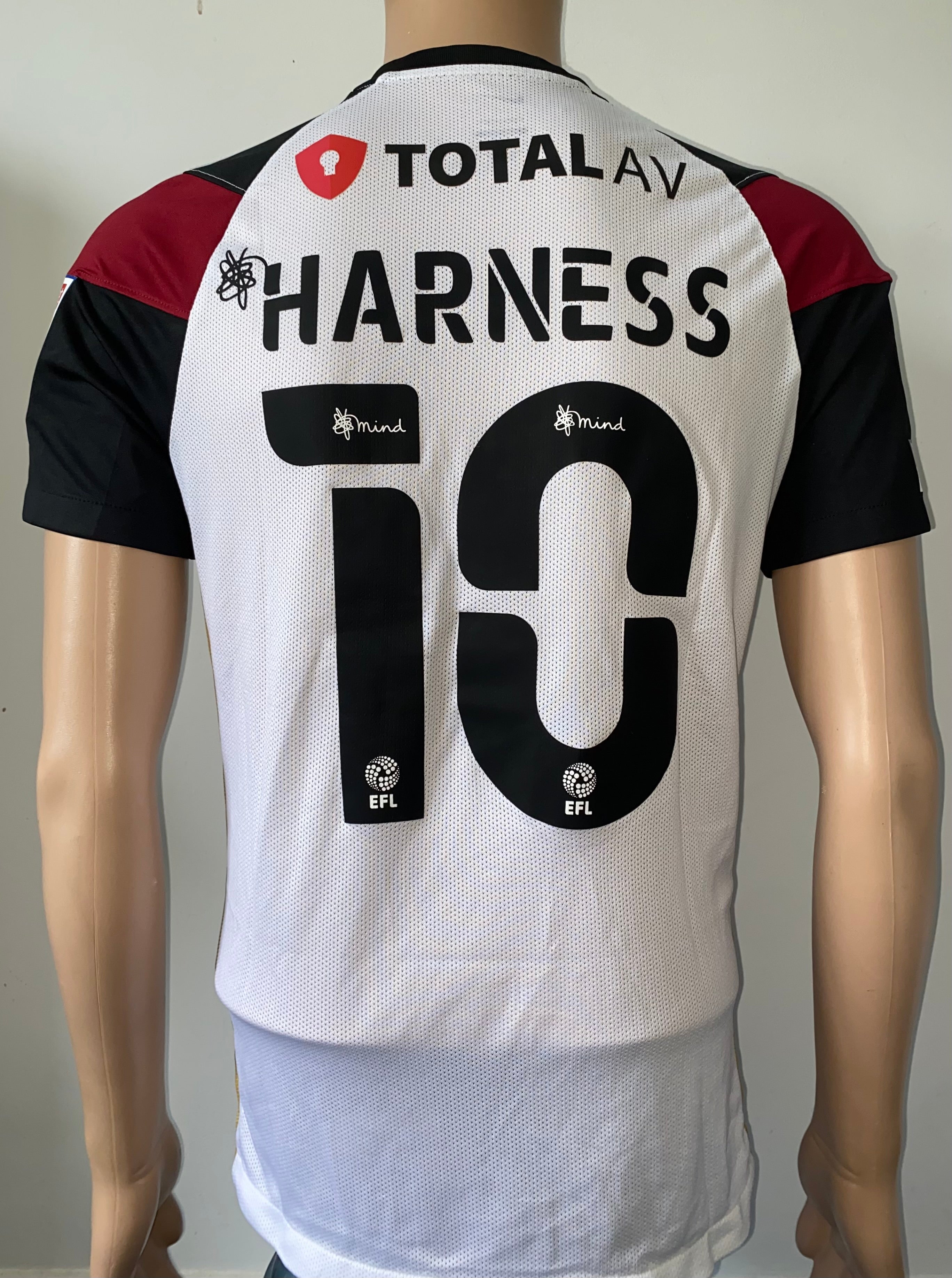 2021/22 PORTSMOUTH MATCH WORN AWAY SHIRT (HARNESS #10)