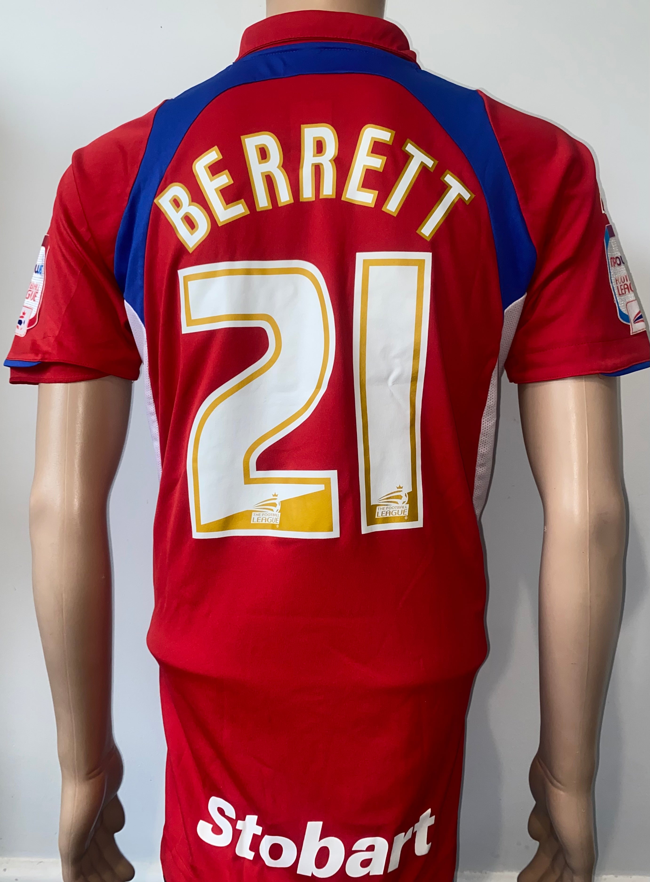 2010/11 MATCH WORN CARLISLE UNITED AWAY SHIRT (BERRETT #21)