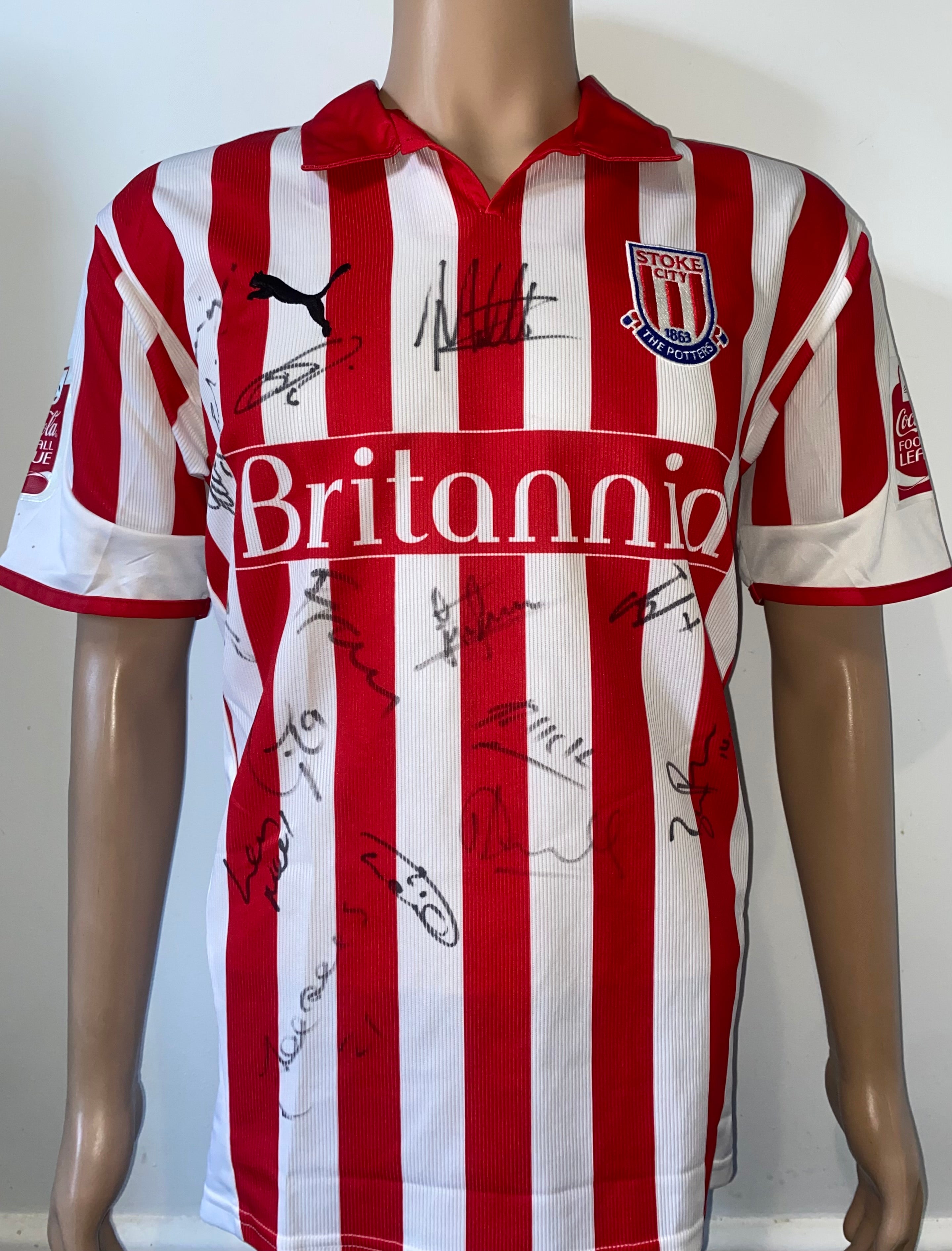 2004/05 STOKE CITY HOME MATCH WORN SHIRT (NOEL-WILLIAMS #9)
