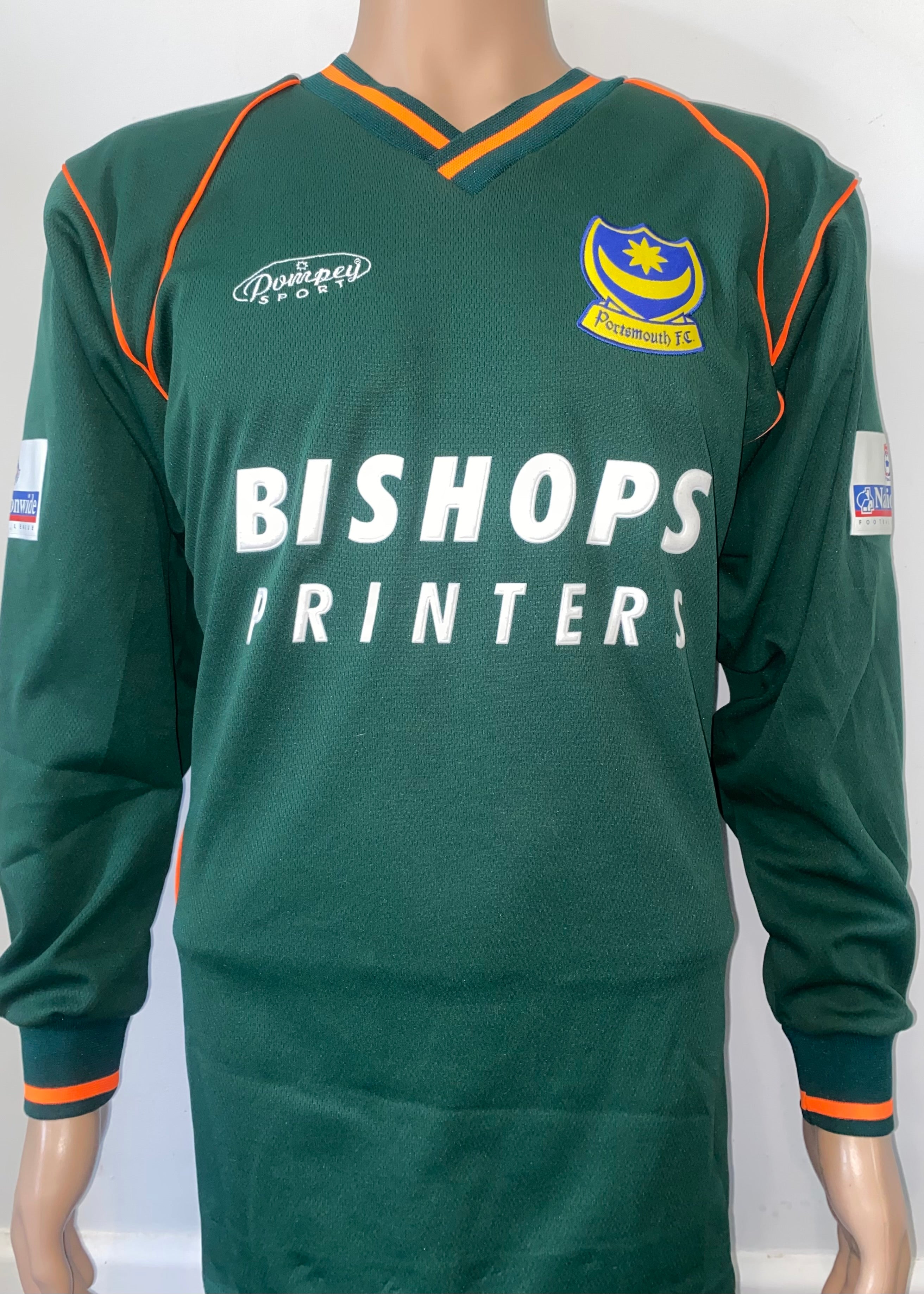 2001/02 PORTSMOUTH MATCH WORN GOALKEEPERS SHIRT KAWAGUCHI #37