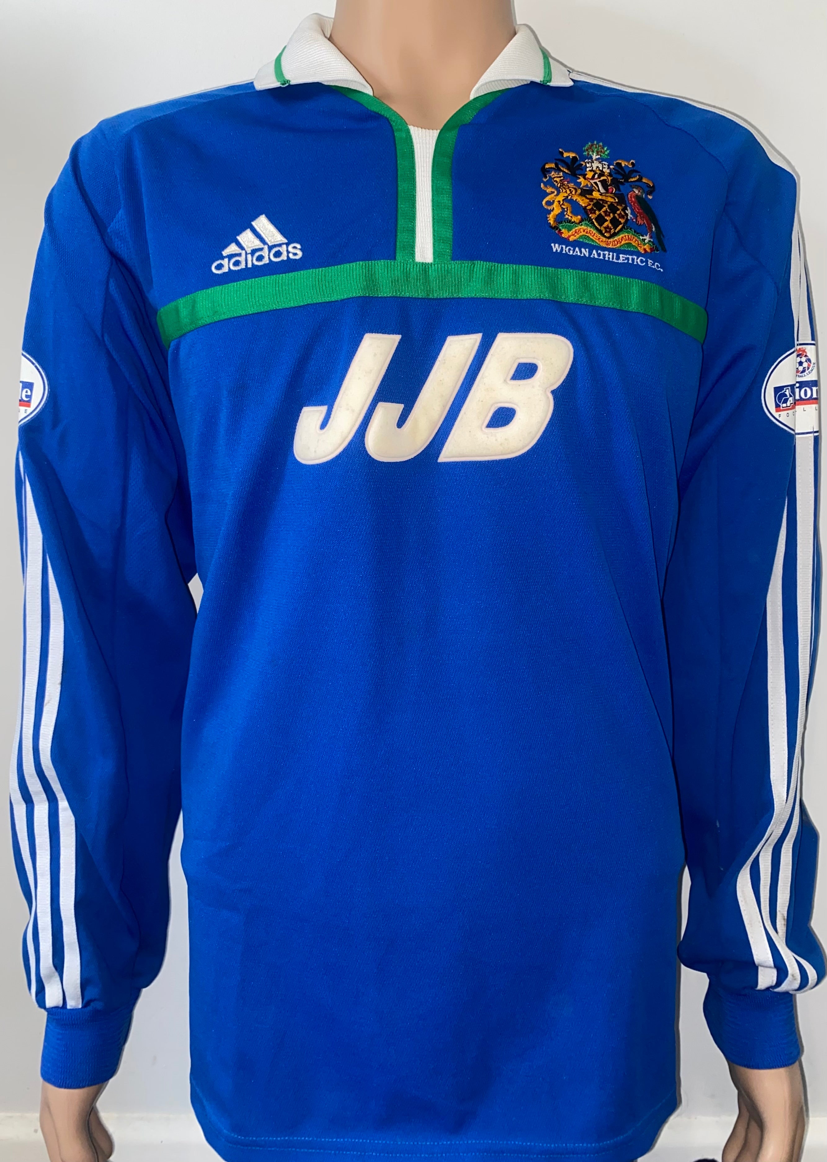 2001/02 WIGAN ATHLETIC MATCH WORN AWAY SHIRT (CROFT #3)