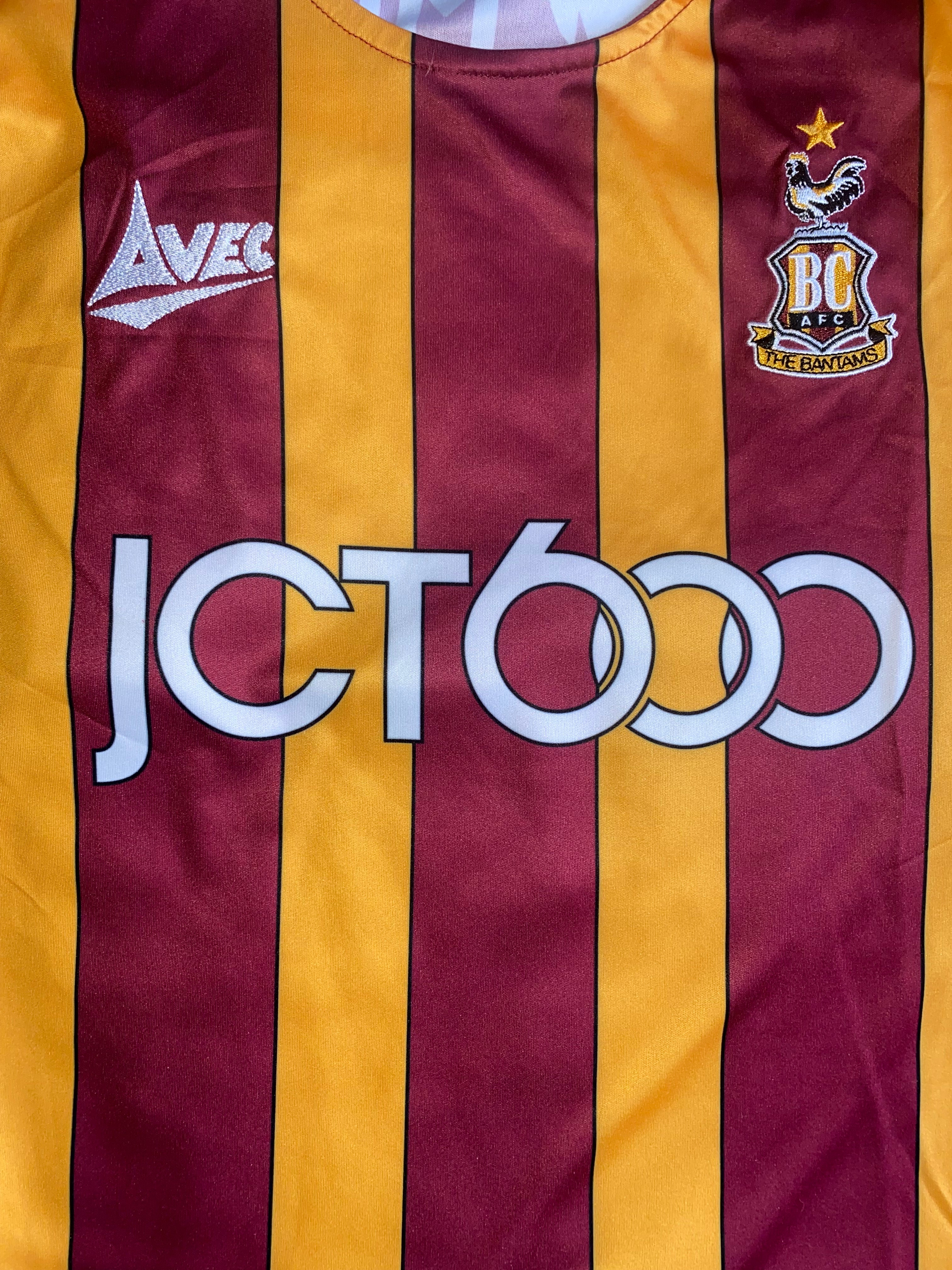 2019/20 BRADFORD CITY MATCH WORN HOME SHIRT (AKPAN #21 v SHREWSBURY TOWN FA CUP 1)