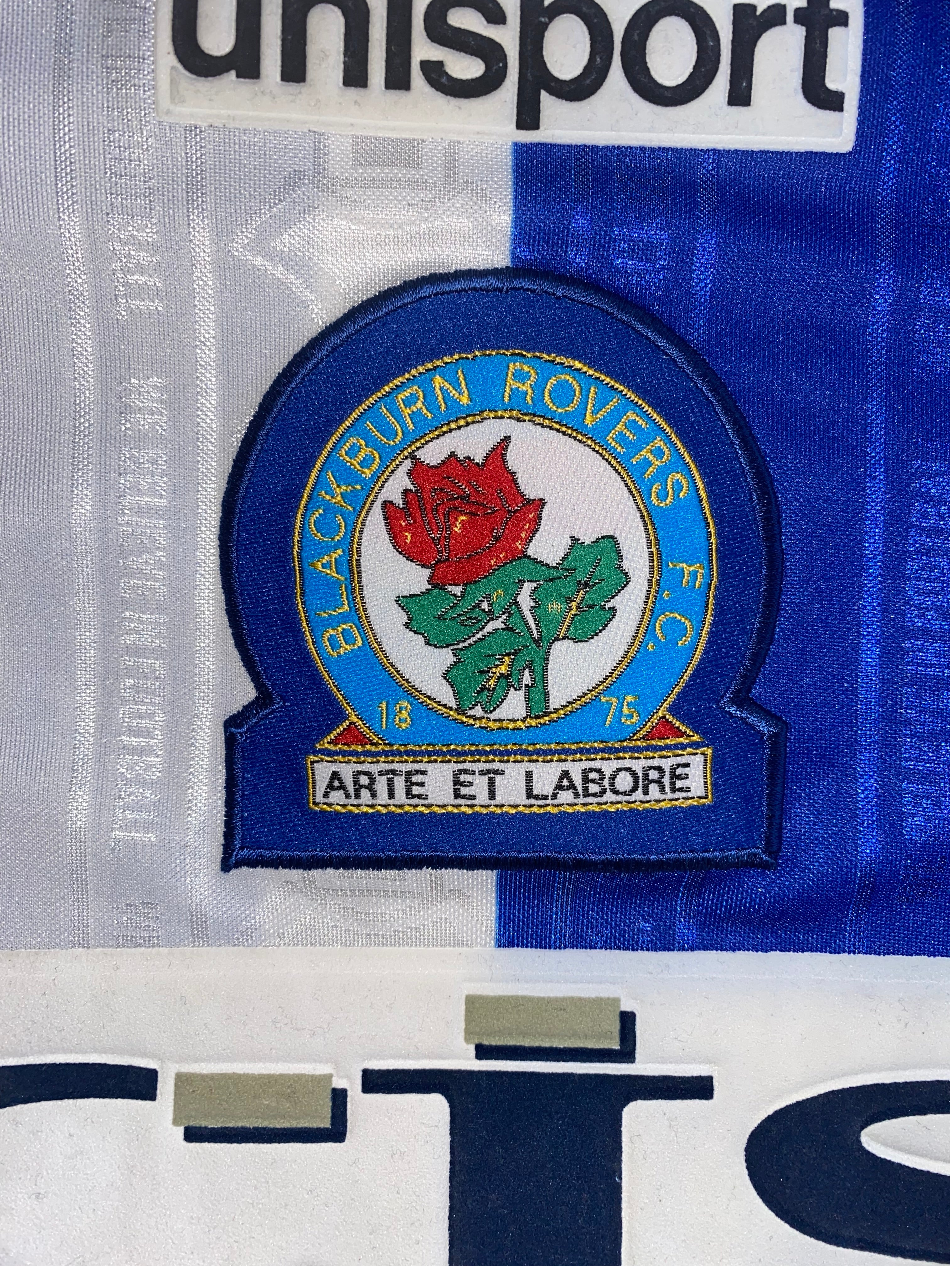 1998/99 BLACKBURN ROVERS MATCH WORN HOME SHIRT (SHERWOOD 4)