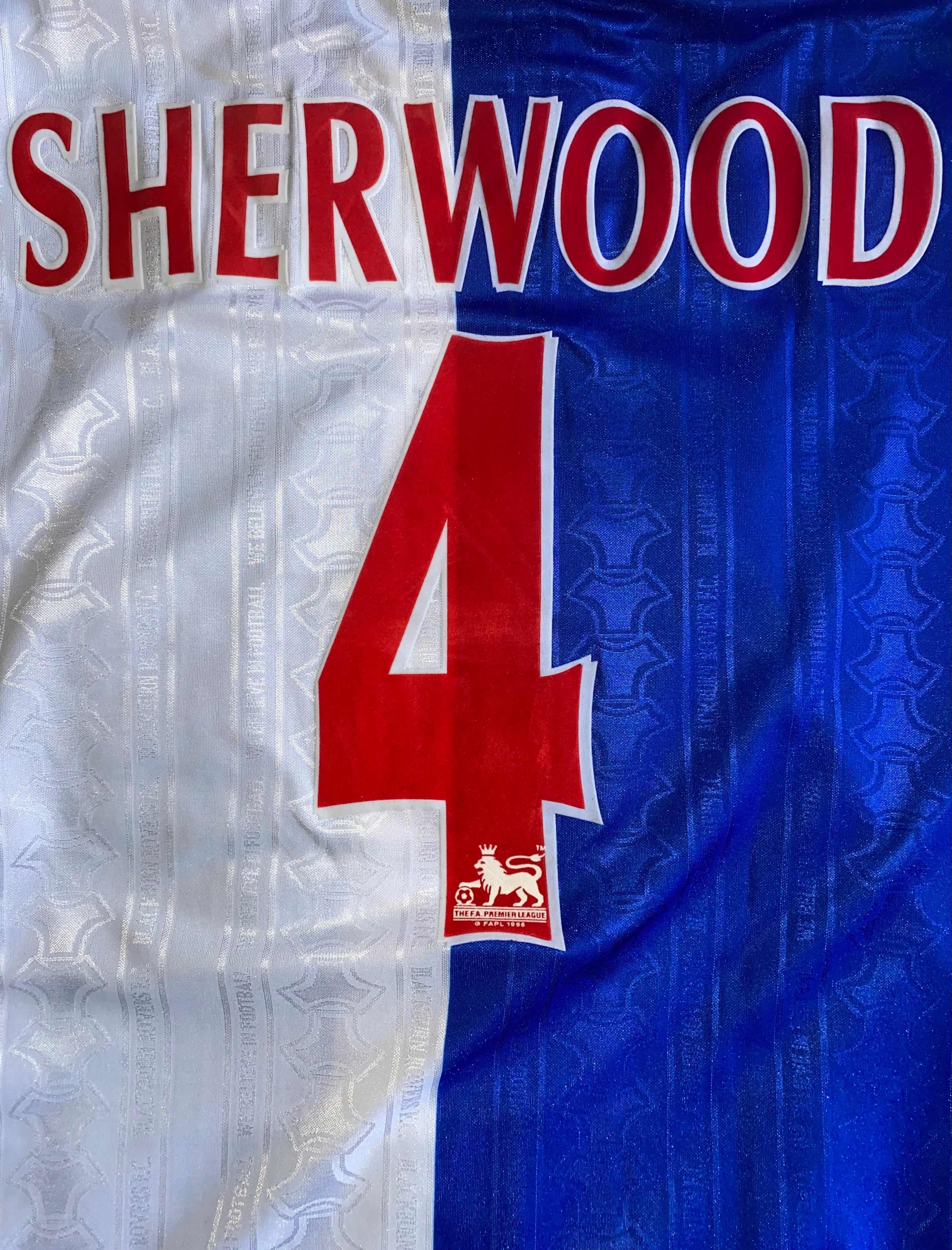 1998/99 BLACKBURN ROVERS MATCH WORN HOME SHIRT (SHERWOOD 4)