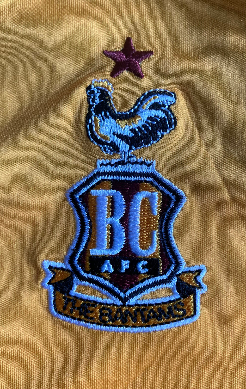 2017/18 BRADFORD CITY MATCH WORN HOME SHIRT (HAWKES #28)