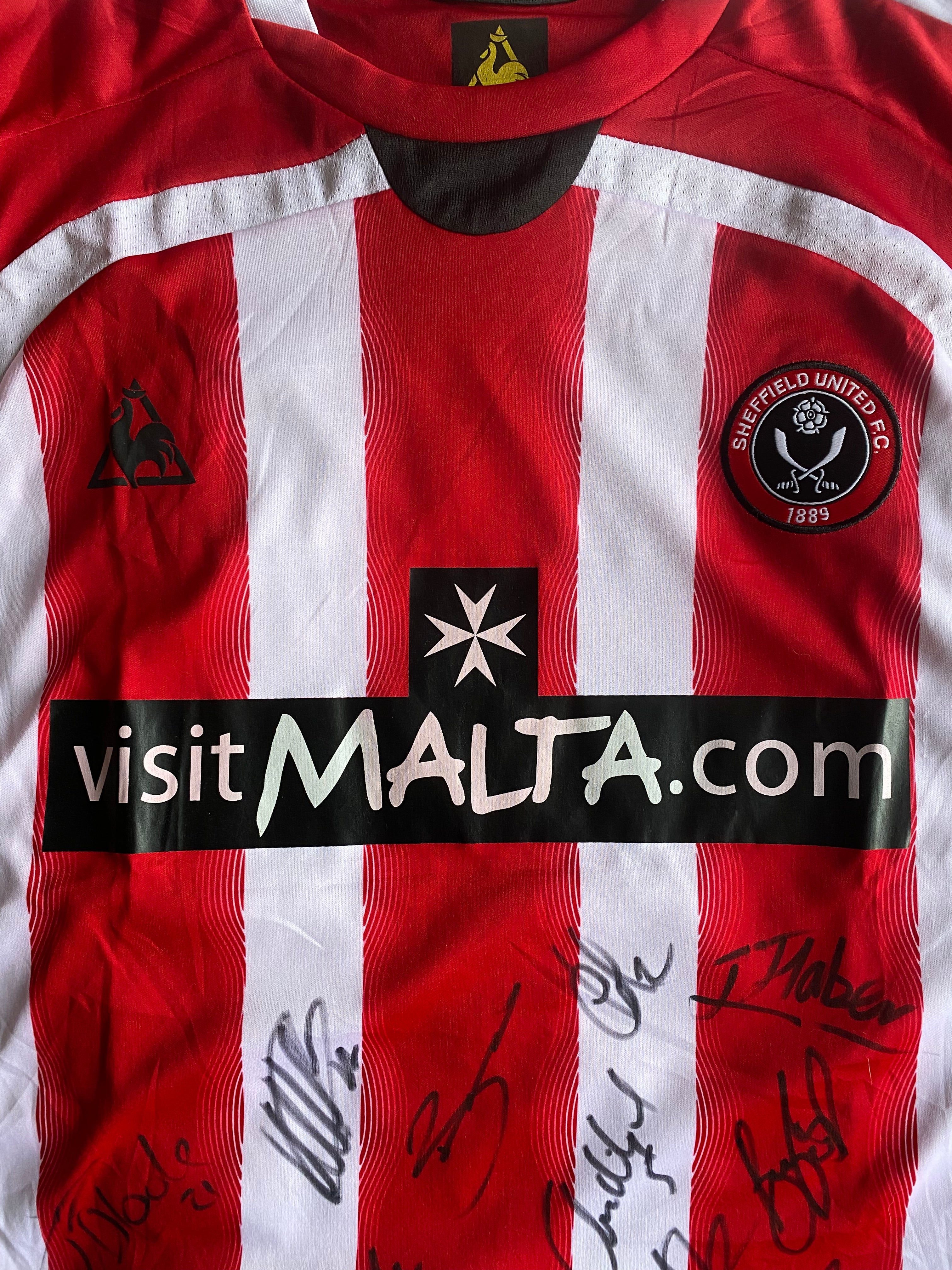 2008/09 SHEFFIELD UNITED MATCH WORN SHIRT (SPRING #25)