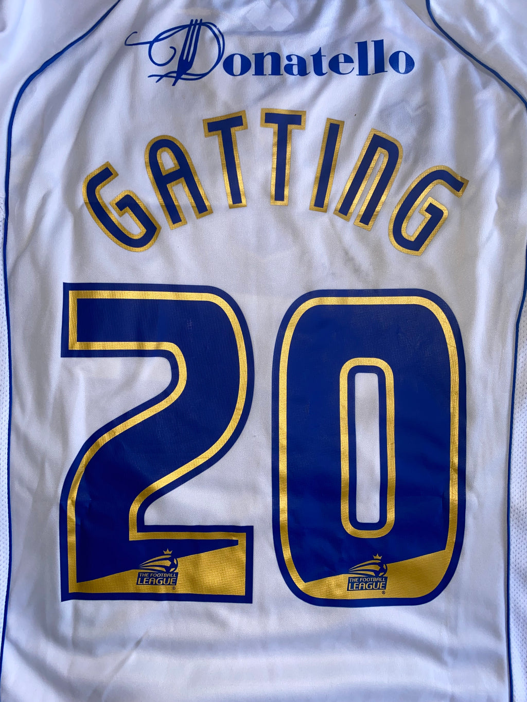2006/07 BRIGHTON AND HOVE ALBION MATCH WORN SHIRT (GATTING #20)