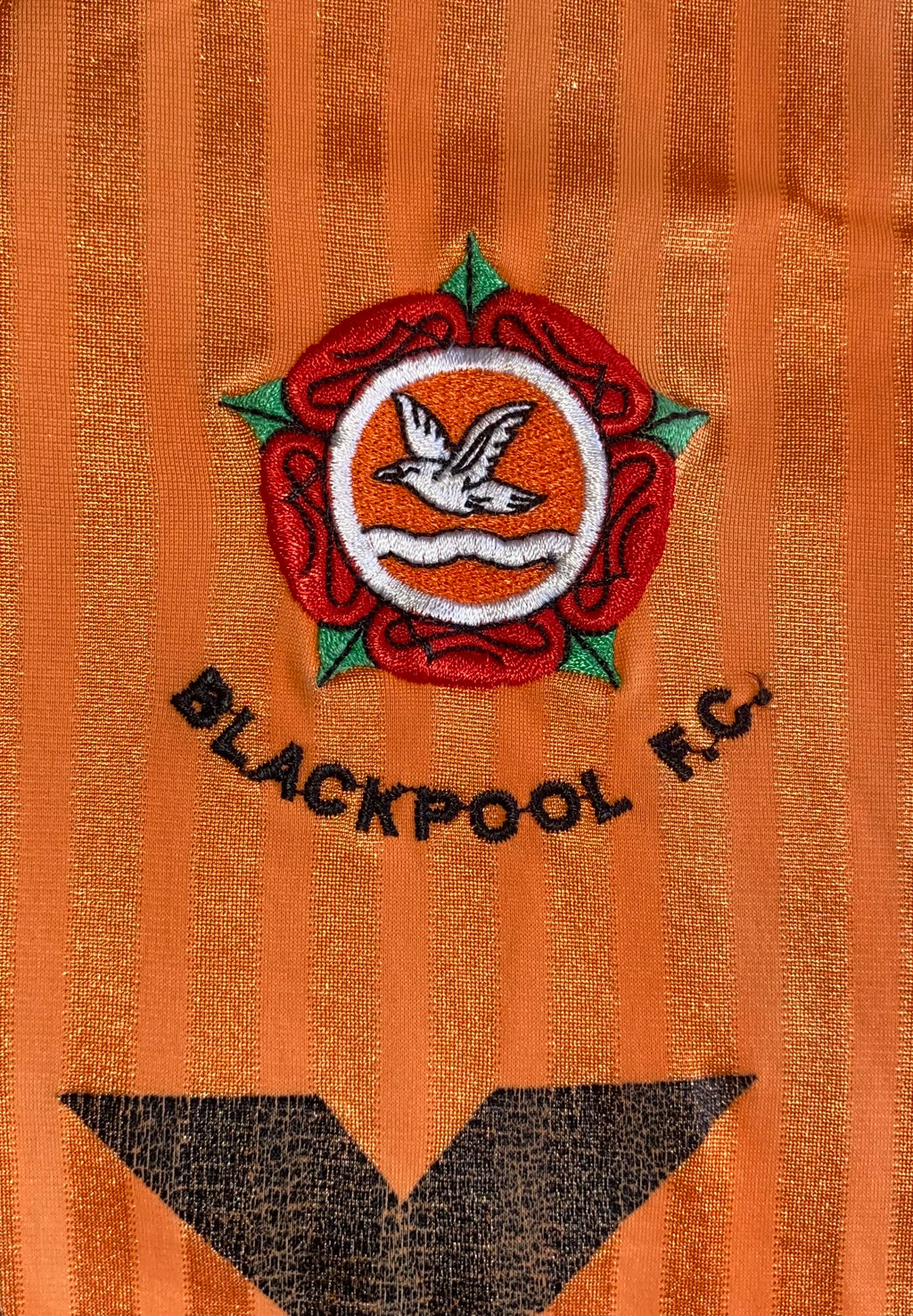 1990/91 BLACKPOOL MATCH WORN HOME SHIRT #11