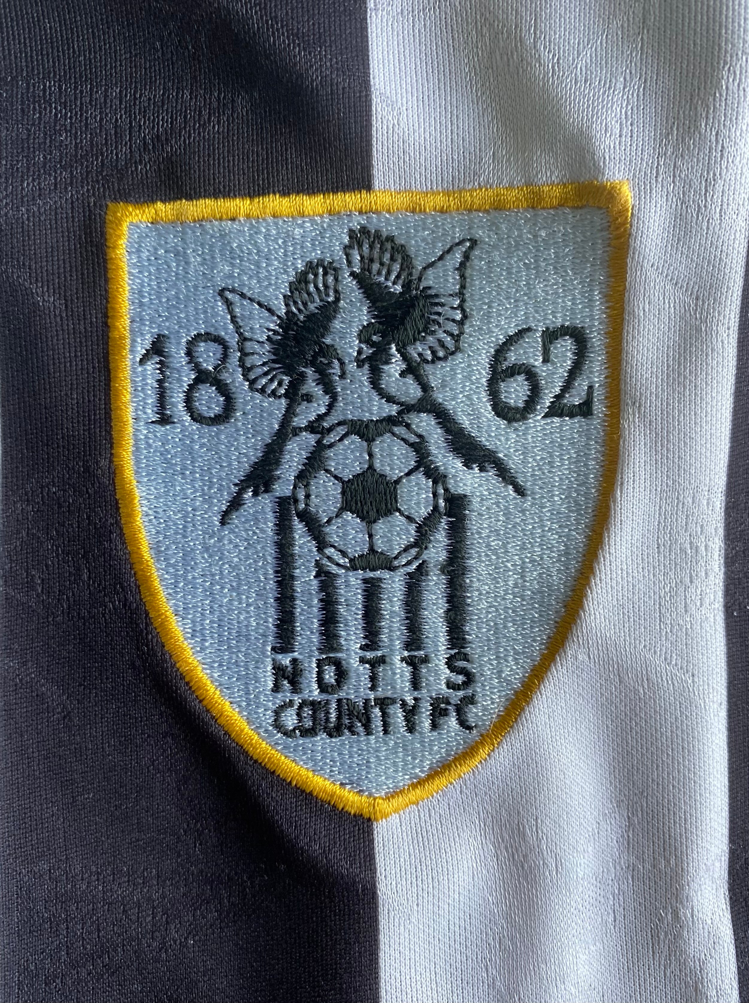 1994/95 MATCHWORN NOTTS COUNTY SHIRT (D.YATES #5)