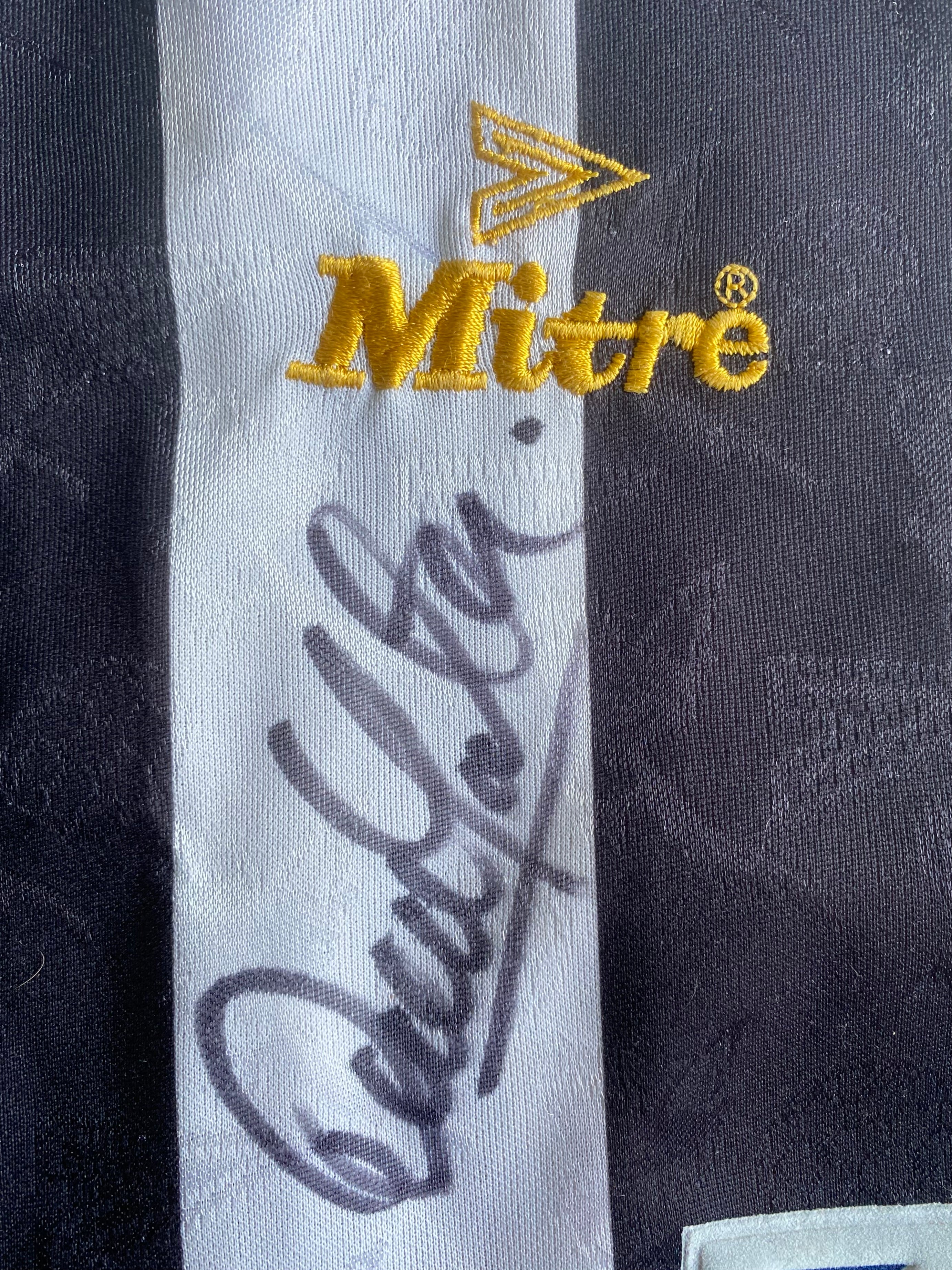 1994/95 MATCHWORN NOTTS COUNTY SHIRT (D.YATES #5)