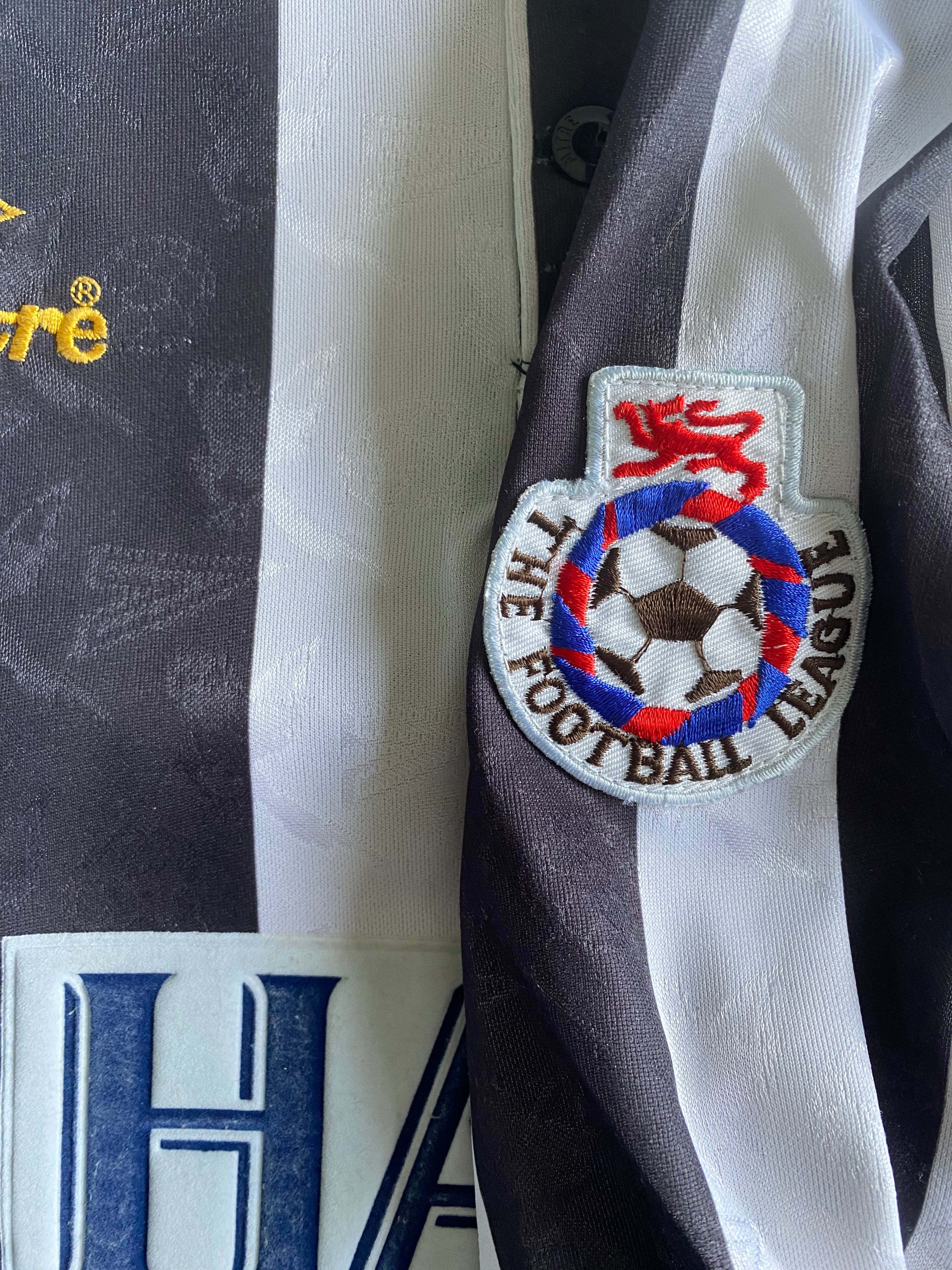 1994/95 MATCHWORN NOTTS COUNTY SHIRT (D.YATES #5)