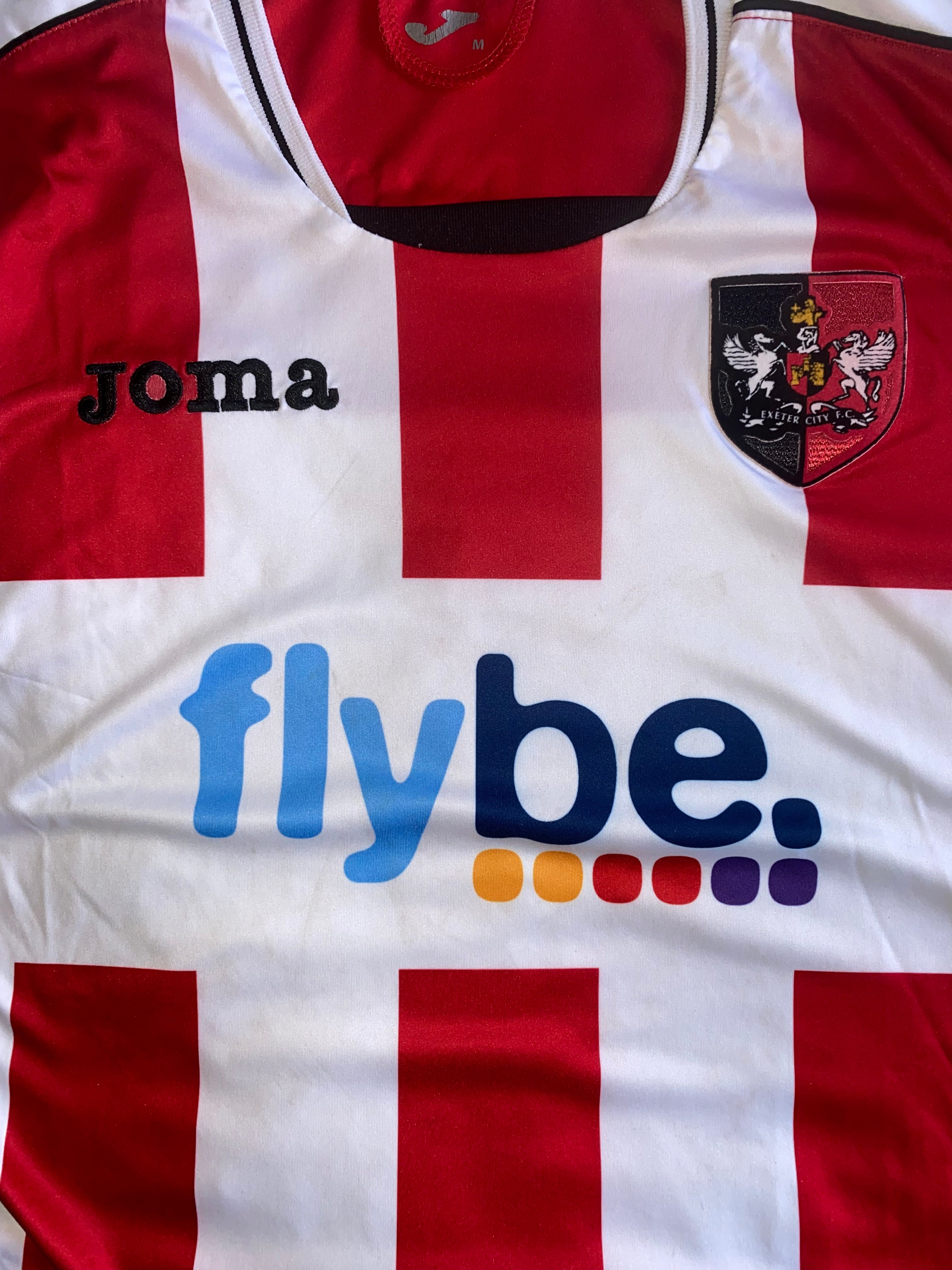 2013/14 EXETER CITY MATCH WORN HOME SHIRT (WOODMAN #3)