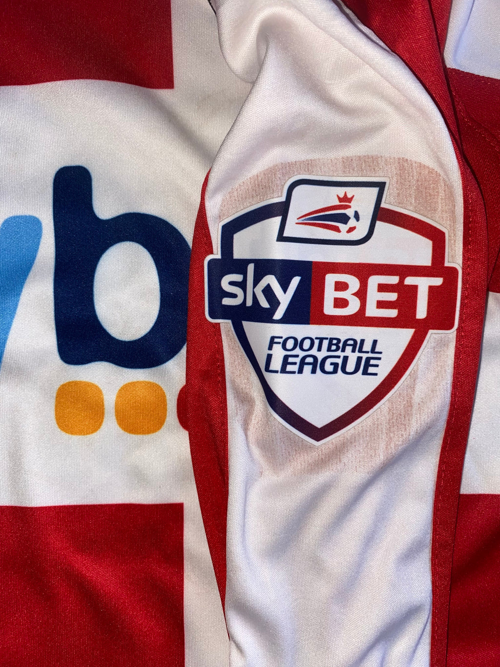2013/14 EXETER CITY MATCH WORN HOME SHIRT (WOODMAN #3)