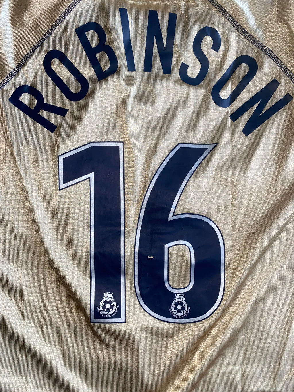 2002/03 MATCH WORN PORTSMOUTH AWAY SHIRT (ROBINSON #16)