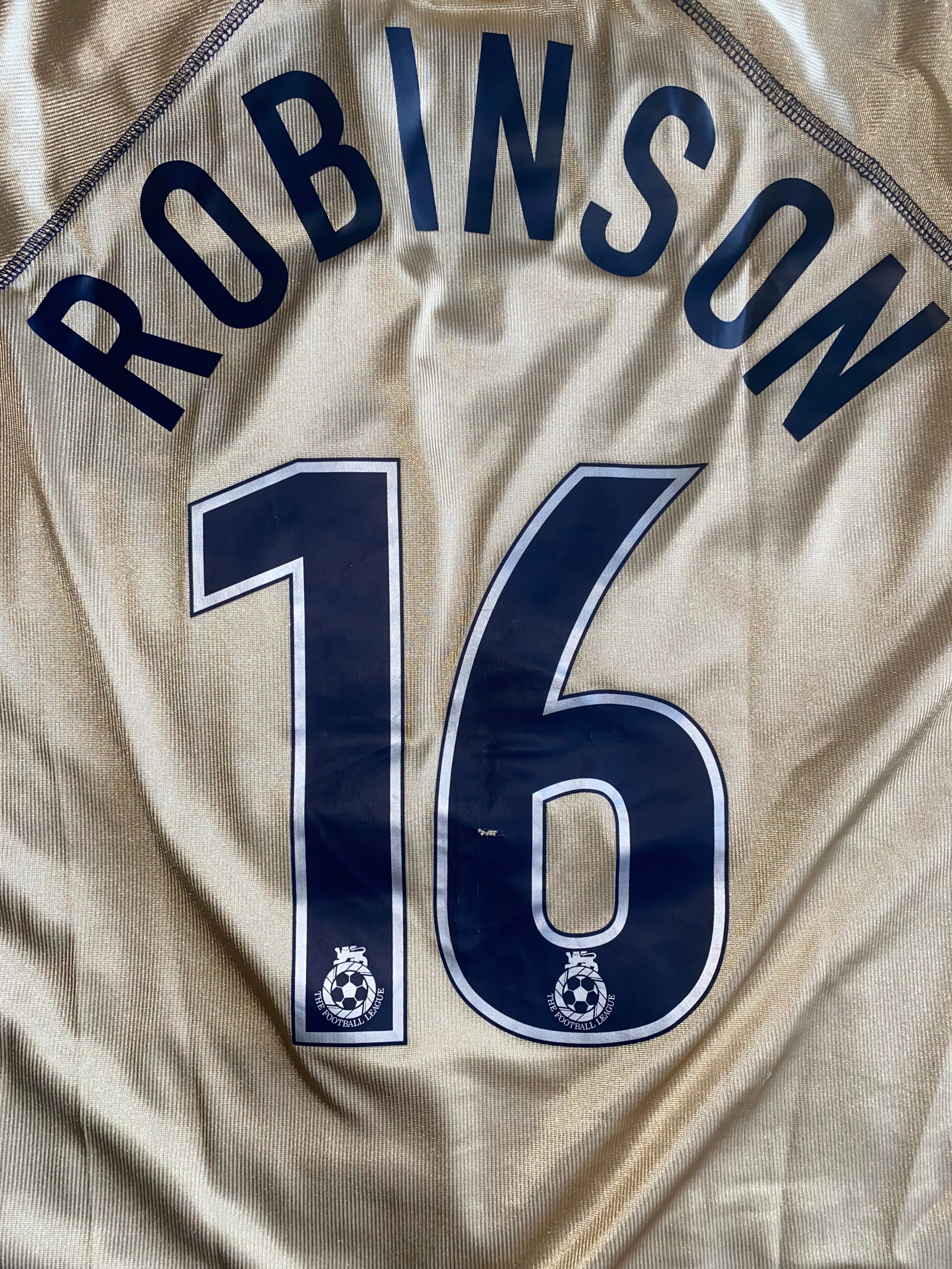 2002/03 MATCH WORN PORTSMOUTH AWAY SHIRT (ROBINSON #16)