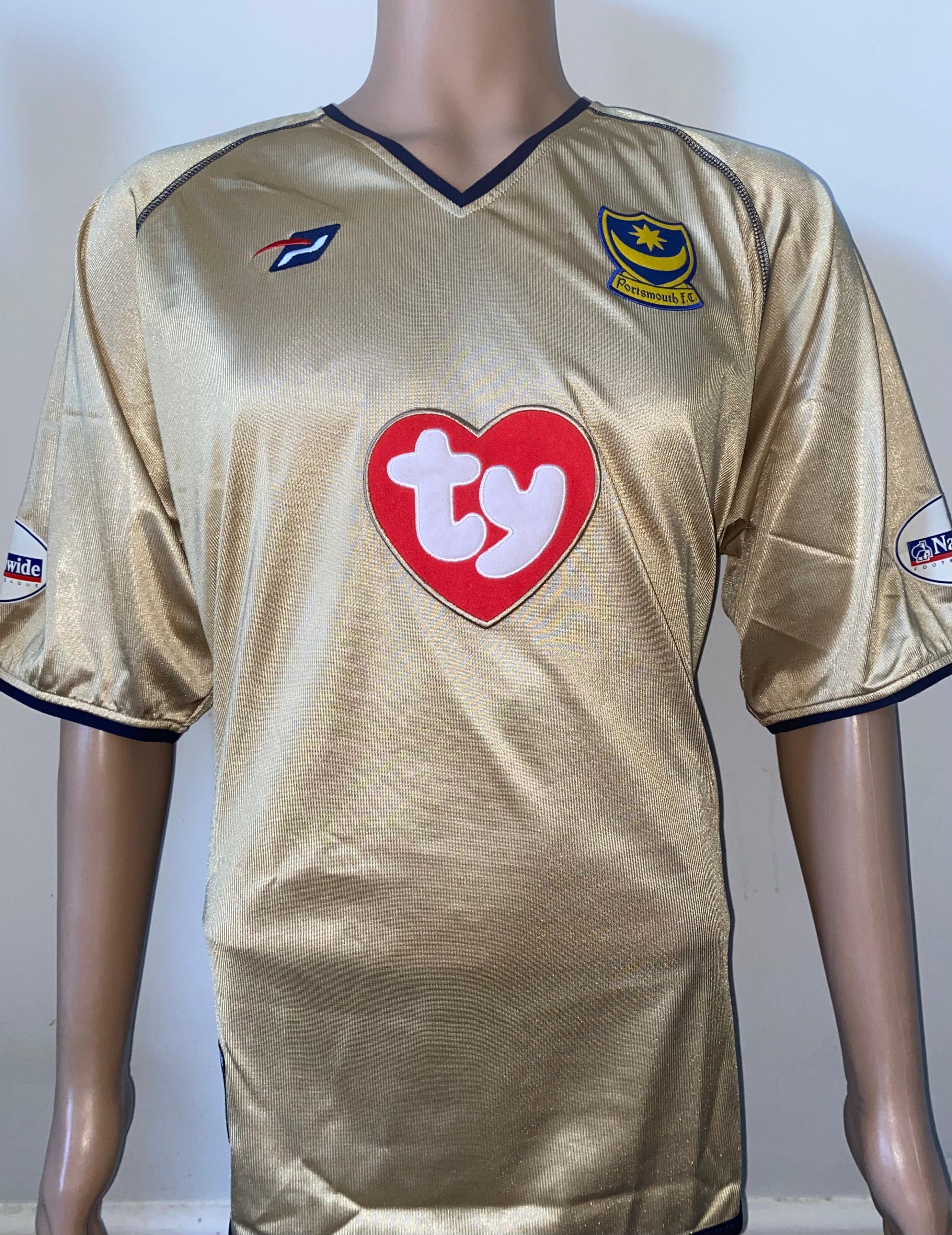 2002/03 MATCH WORN PORTSMOUTH AWAY SHIRT (ROBINSON #16)